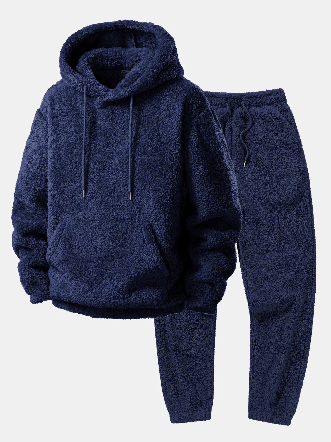Basic Teddy Hoodie & Teddy Jogger Pants - Image 5