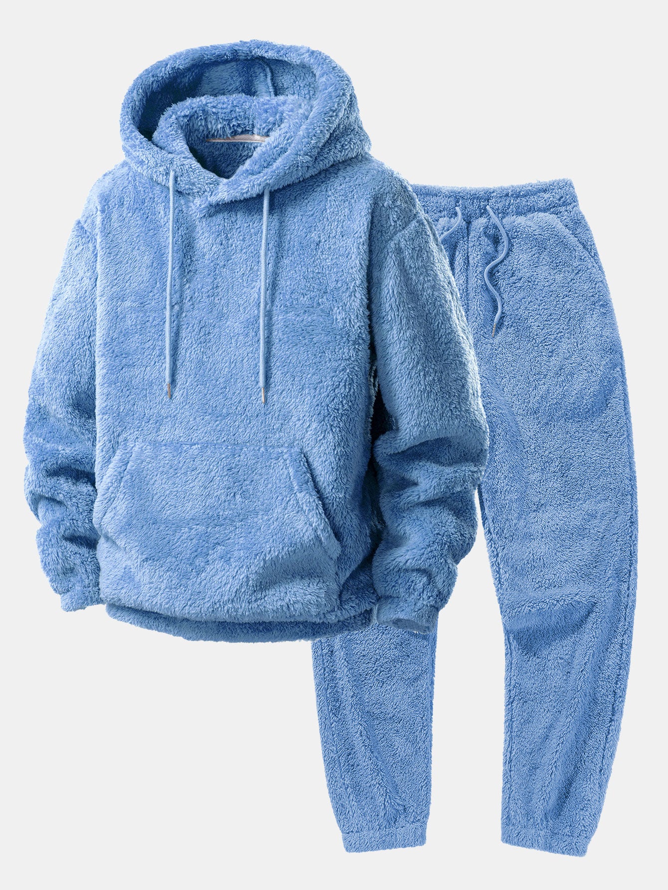 Basic Teddy Hoodie & Teddy Jogger Pants - Image 6