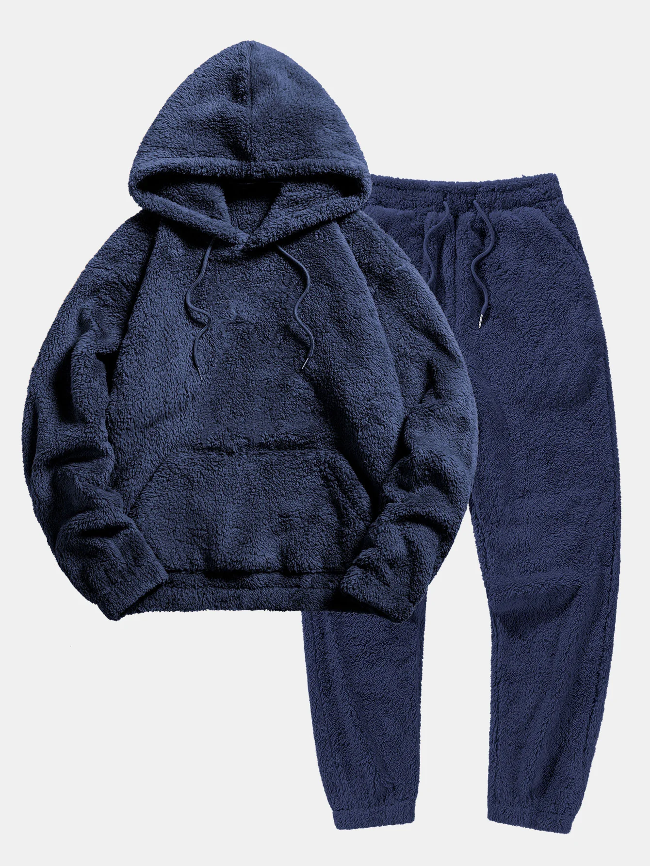 Basic Teddy Hoodie & Teddy Jogger Pants - Image 5