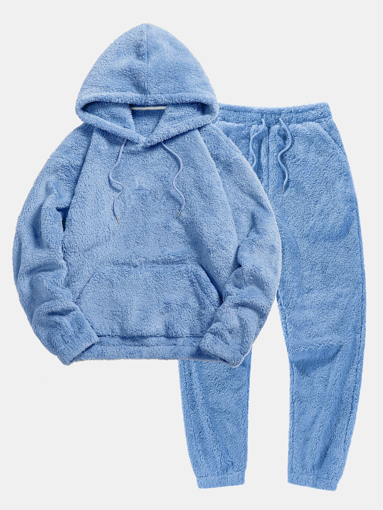 Basic Teddy Hoodie & Teddy Jogger Pants - Image 6