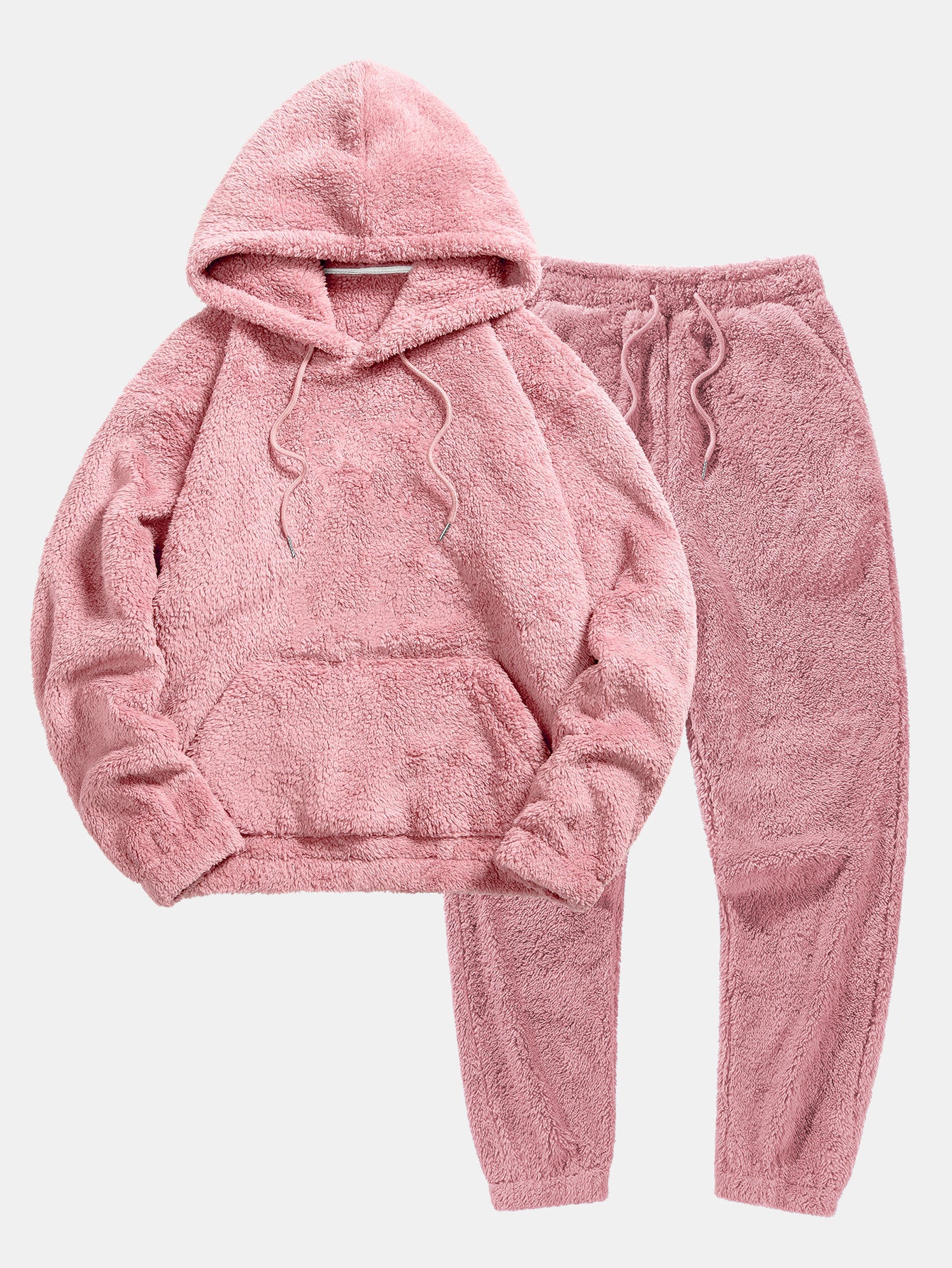Basic Teddy Hoodie & Teddy Jogger Pants - Image 7