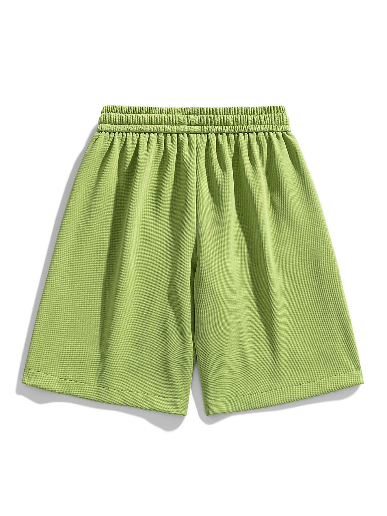 Basic Textured Drawstring Shorts - Image 18