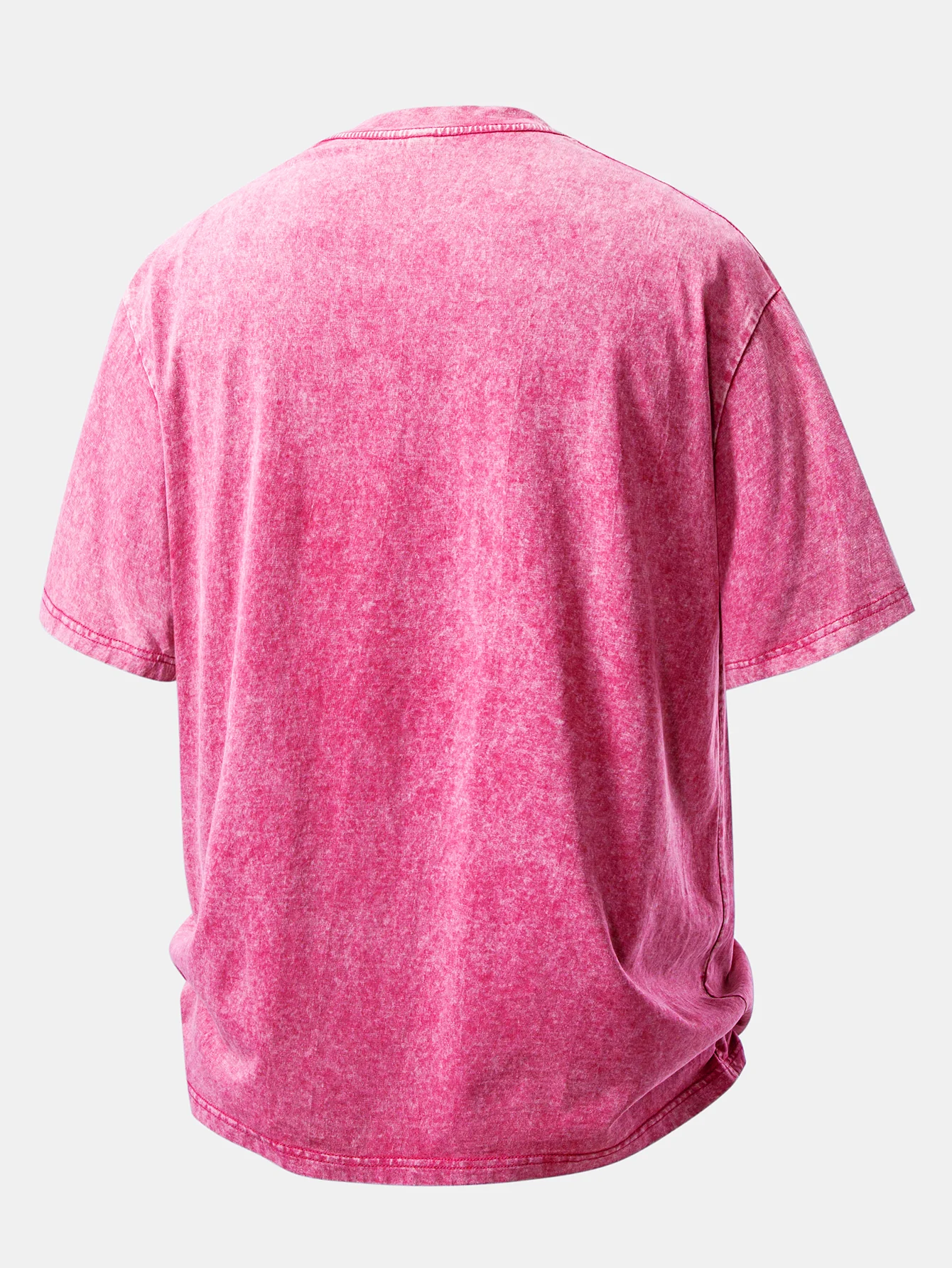 Basic Washed Distressed Drop Shoulder Oversize T-Shirt - Image 12