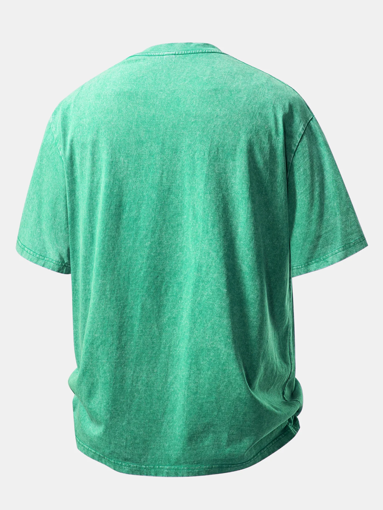 Basic Washed Distressed Drop Shoulder Oversize T-Shirt - Image 16