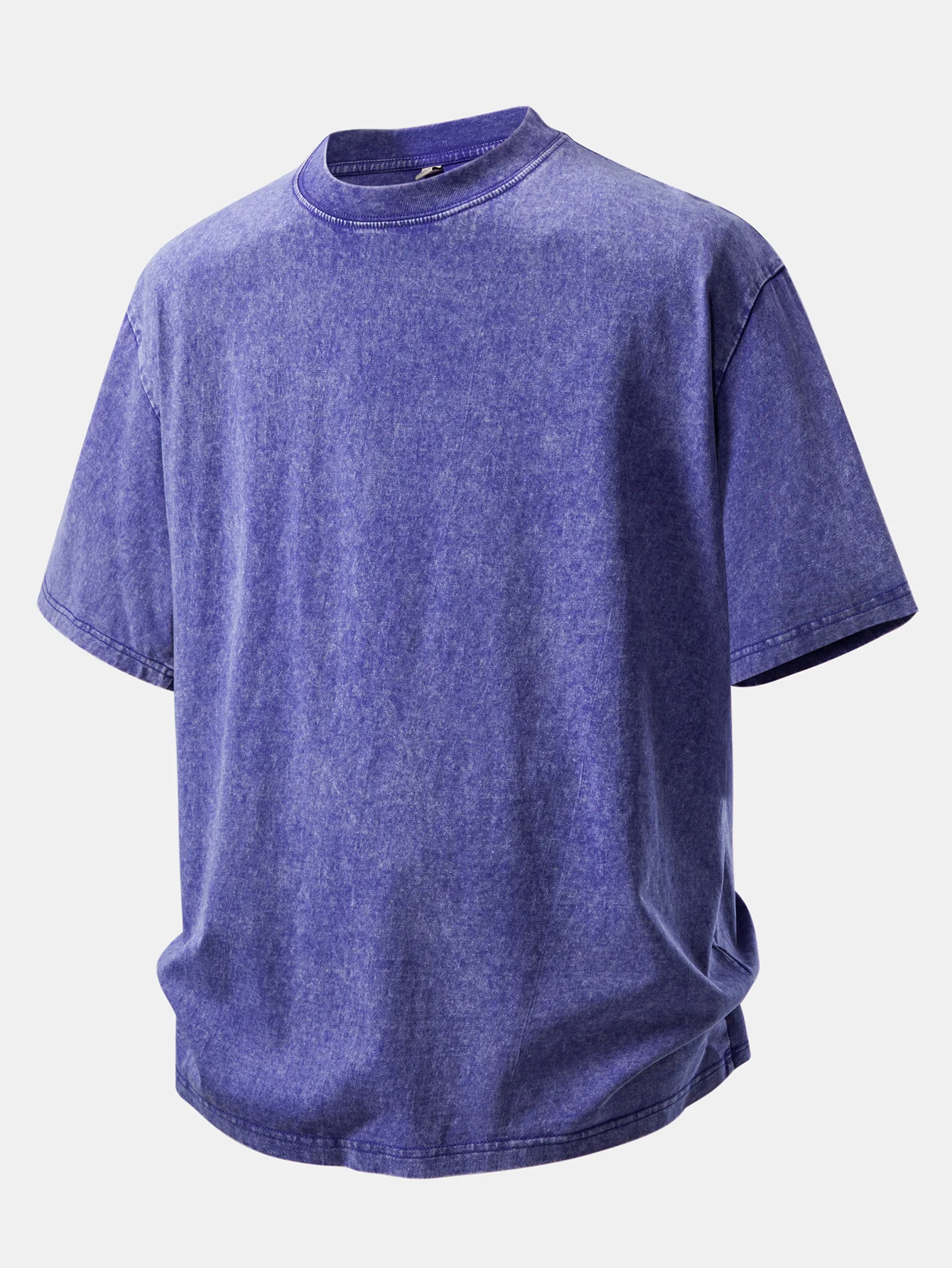 Basic Washed Distressed Drop Shoulder Oversize T-Shirt - Image 17