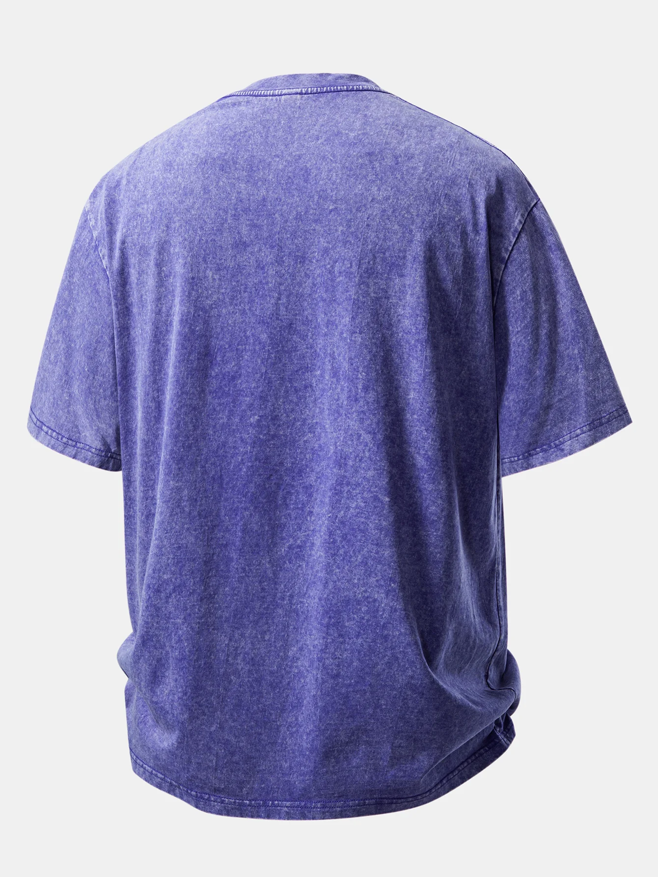 Basic Washed Distressed Drop Shoulder Oversize T-Shirt - Image 18