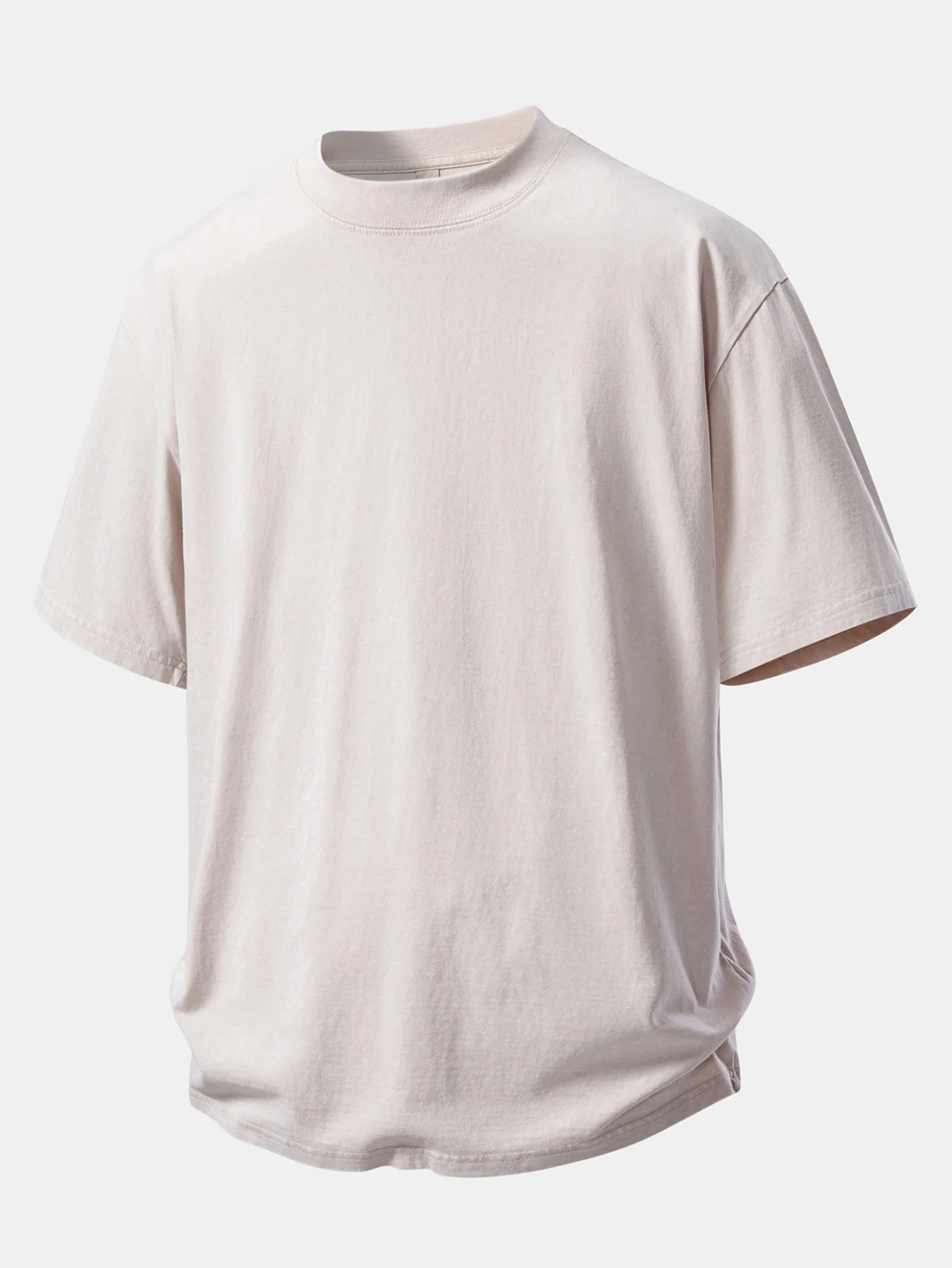 Basic Washed Distressed Drop Shoulder Oversize T-Shirt - Image 5