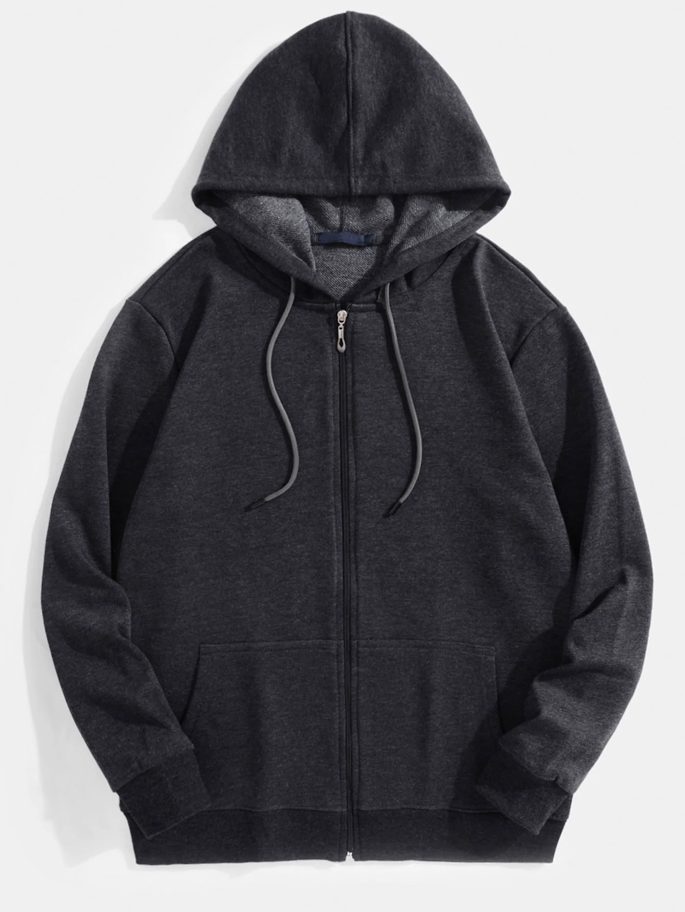 Basic Zip Durch Hoodie - Image 5