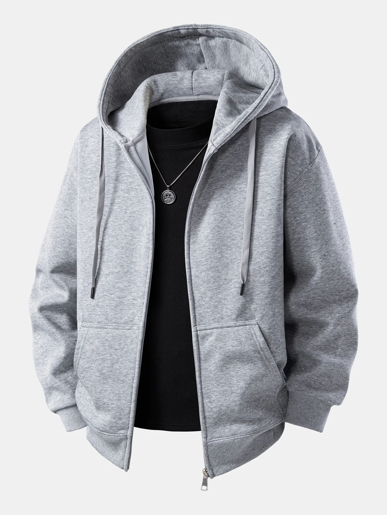 Basic Zip-Up Hoodie - Image 11