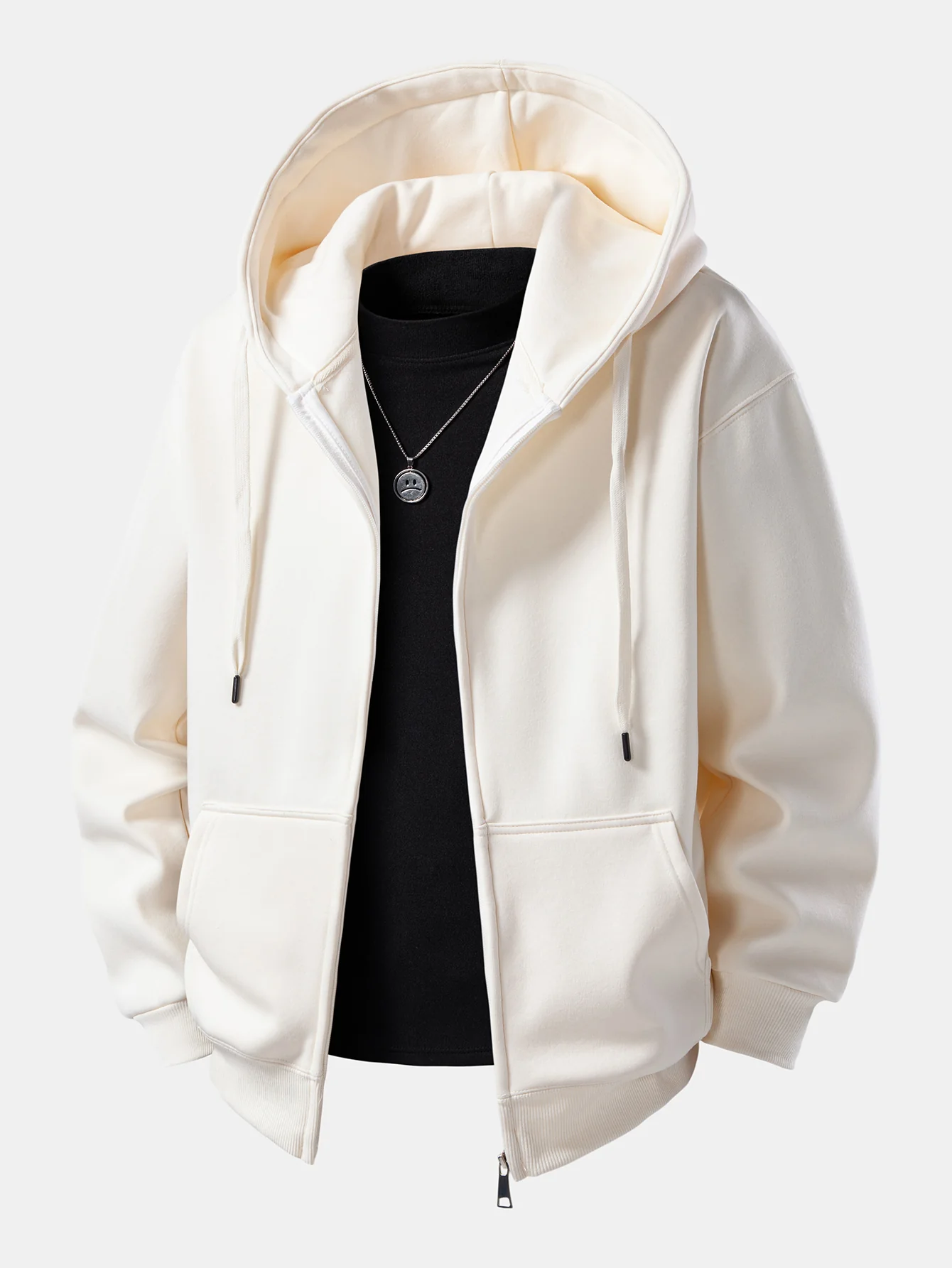 Basic Zip-Up Hoodie - Image 7