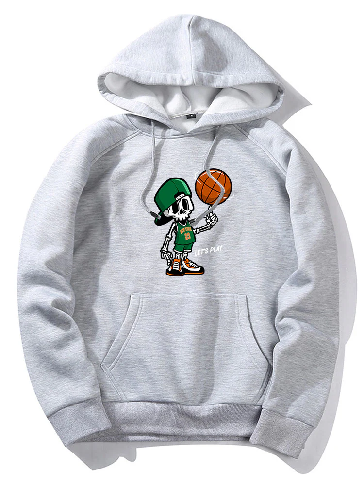 Basketball Skelett Druck Hoodie - Image 6