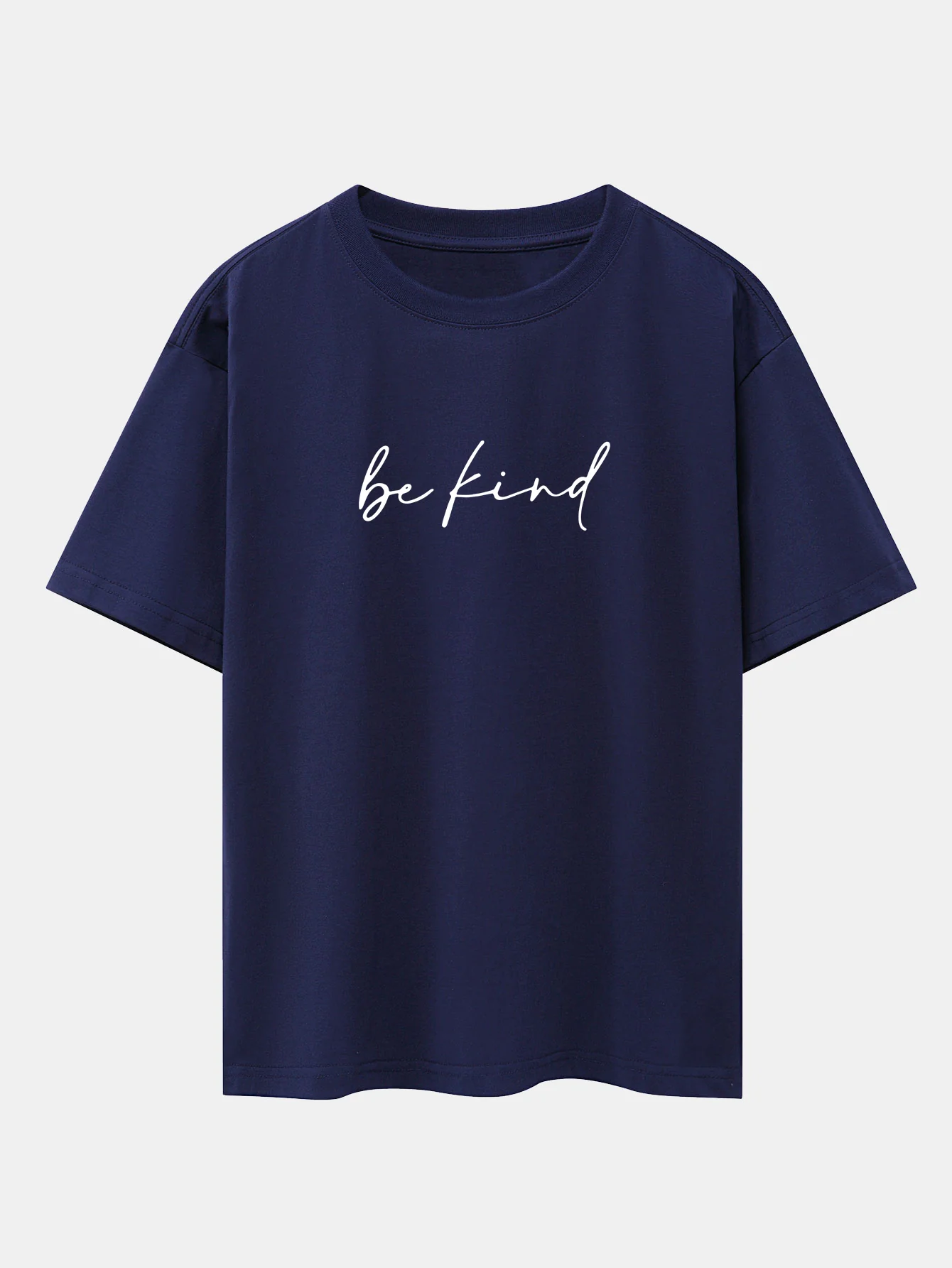 Sei nett Druck Drop-Shoulder Oversize T-Shirt - Image 15