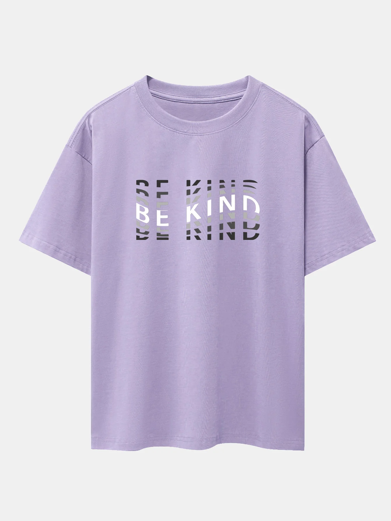 Sei nett Druck Drop-Shoulder Oversize T-Shirt - Image 14