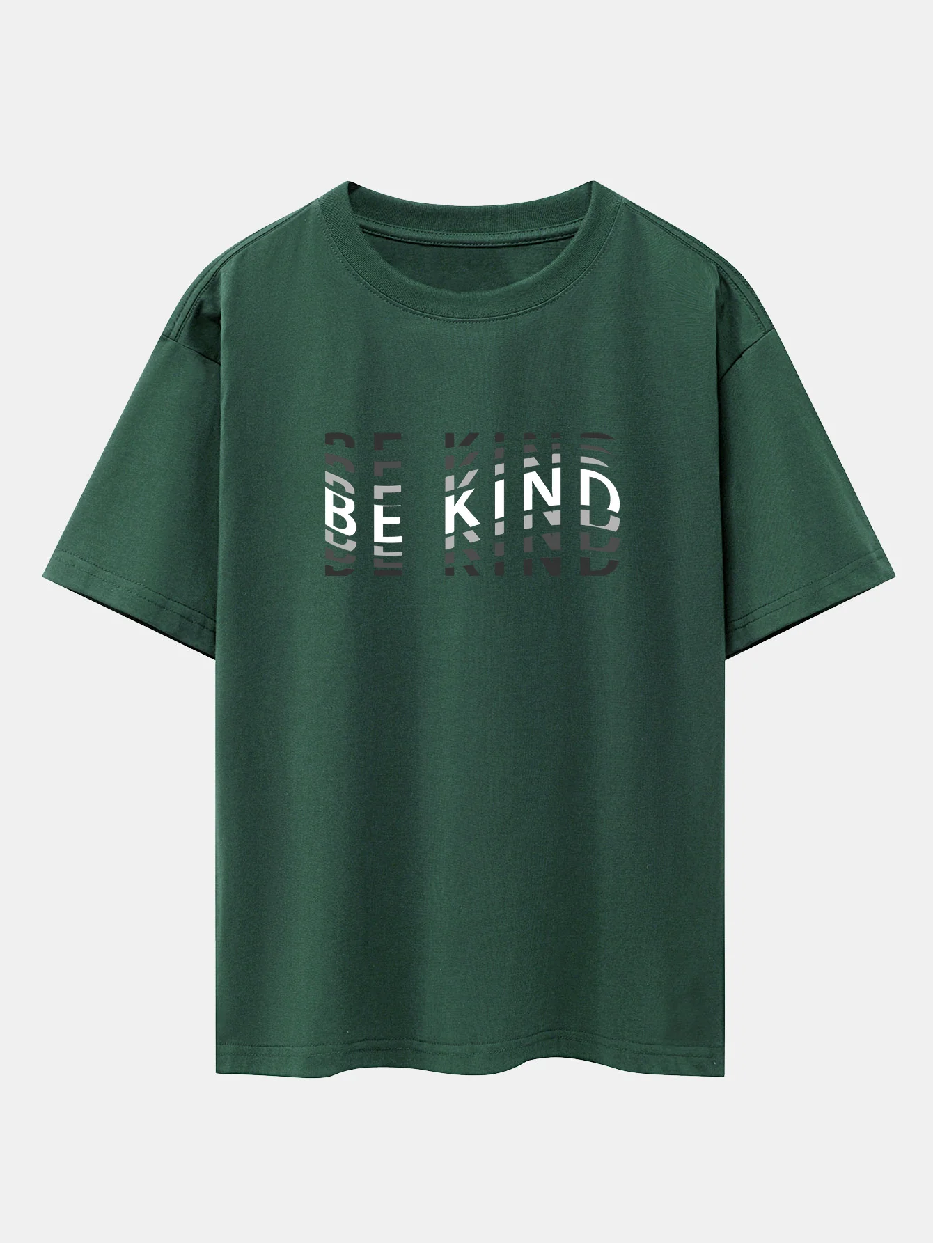 Sei nett Druck Drop-Shoulder Oversize T-Shirt - Image 7