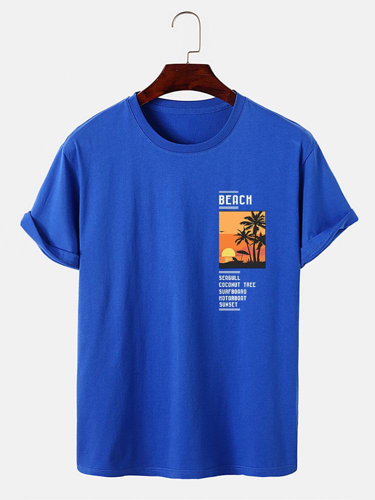 Strandlandschaft Slogan Druck T-Shirt - Image 11