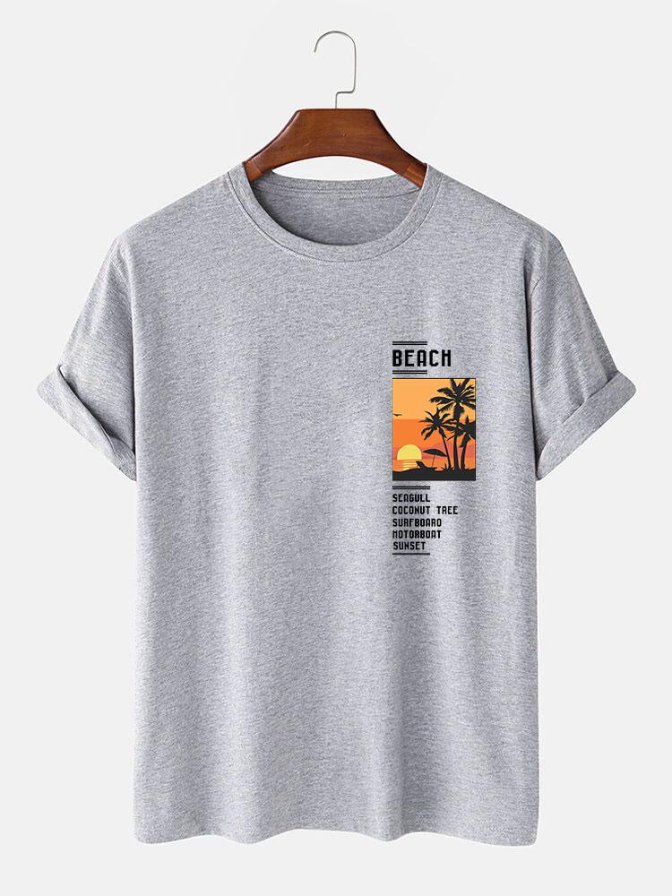 Strandlandschaft Slogan Druck T-Shirt - Image 7