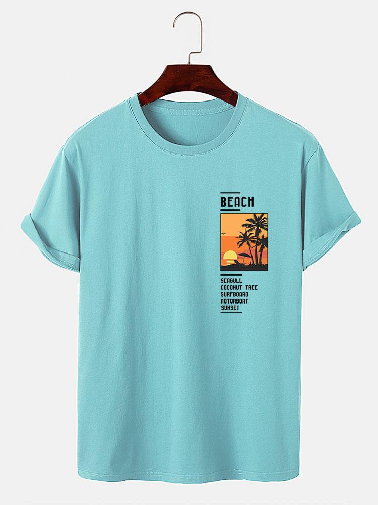 Strandlandschaft Slogan Druck T-Shirt - Image 8