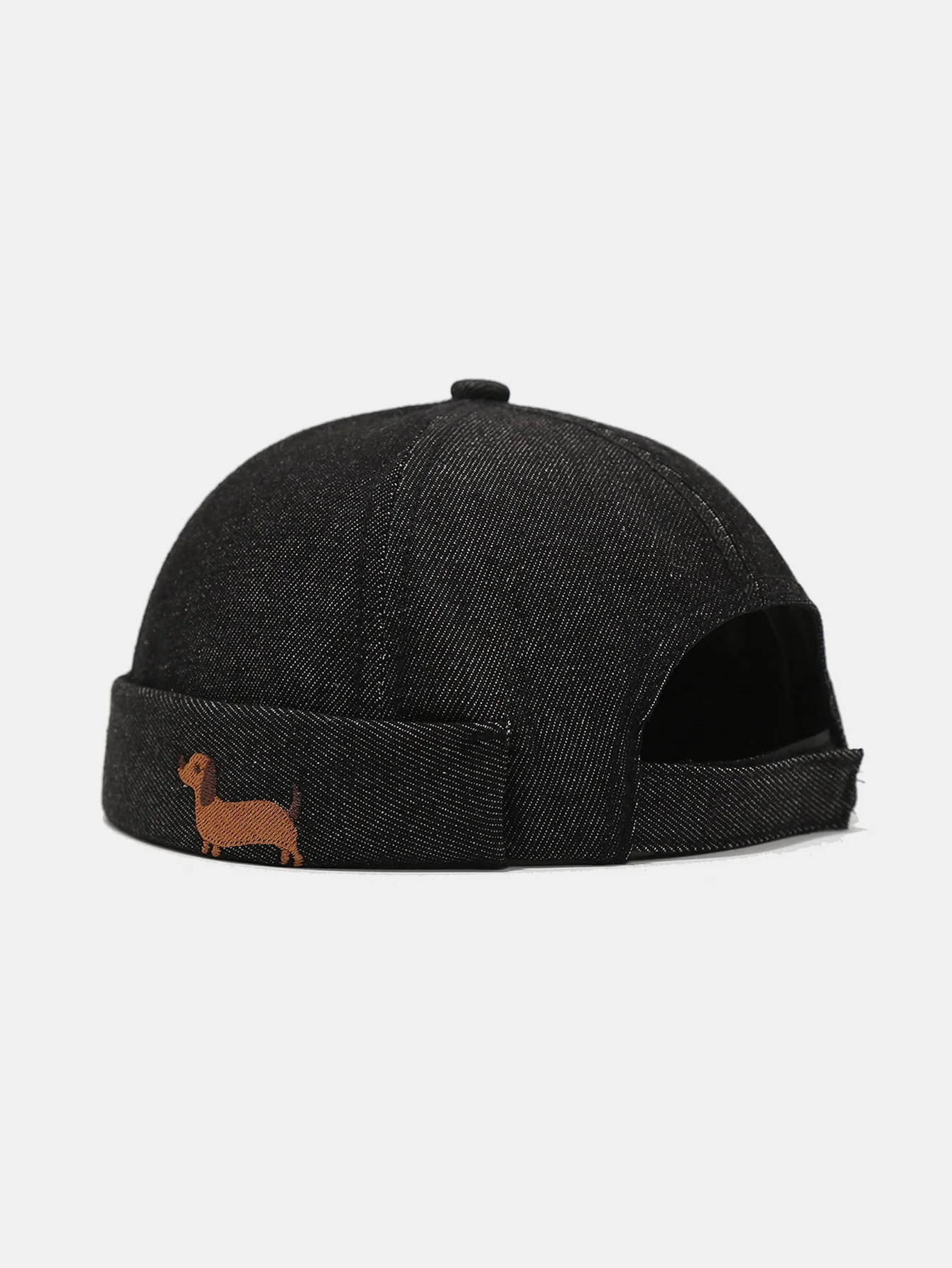 Beanie Hat With Dachshund Embroidery Pattern