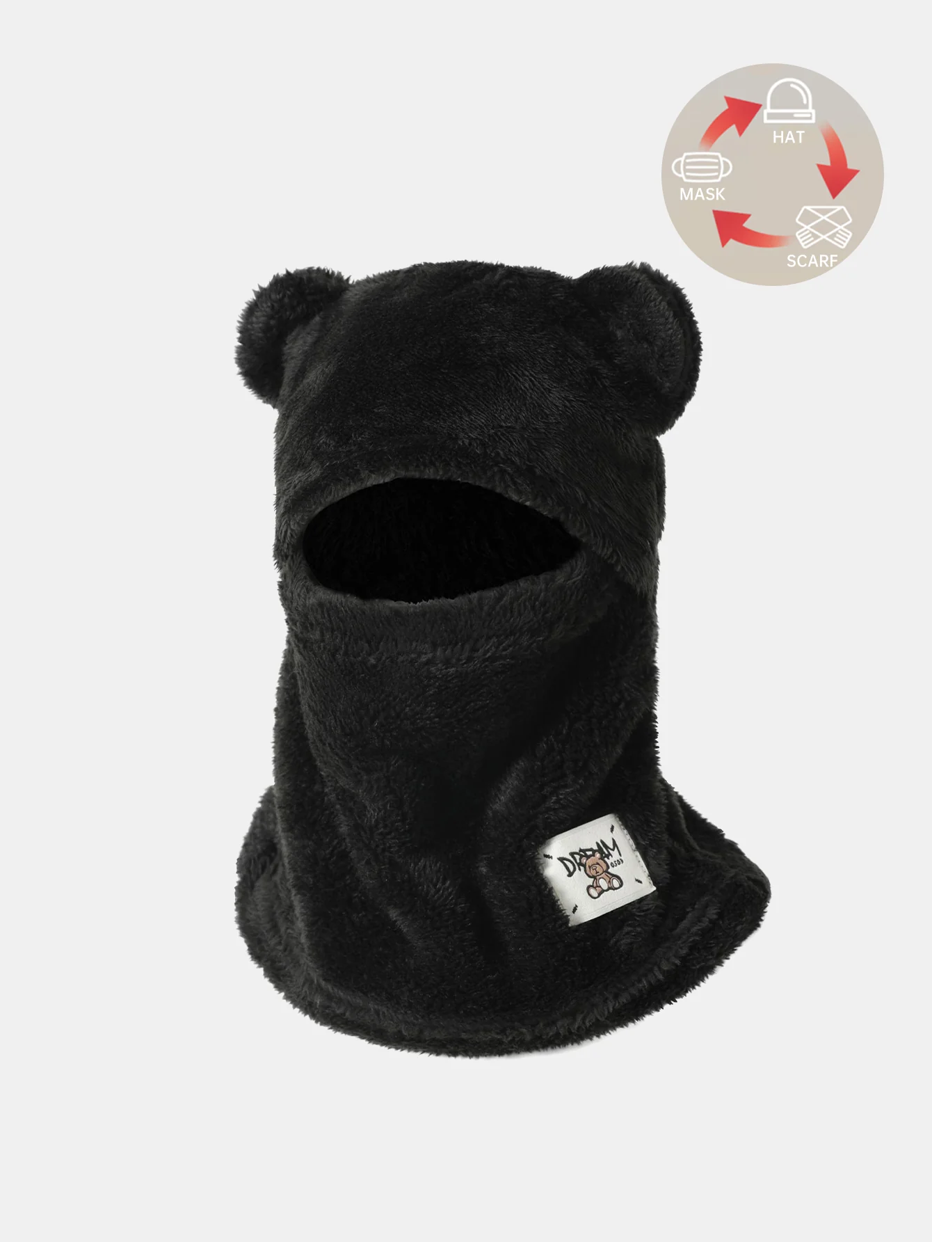 Bear Ear Hat Warm Balaclava Hat - Image 3