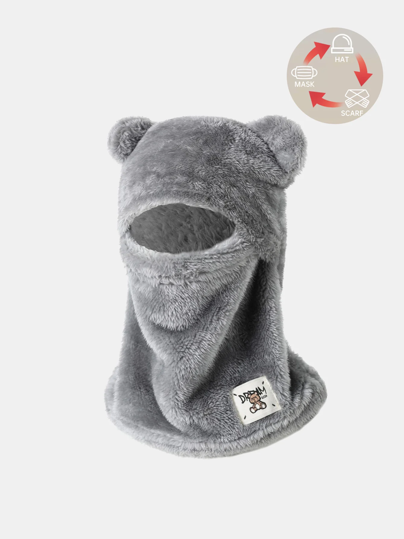Bear Ear Hat Warm Balaclava Hat - Image 4