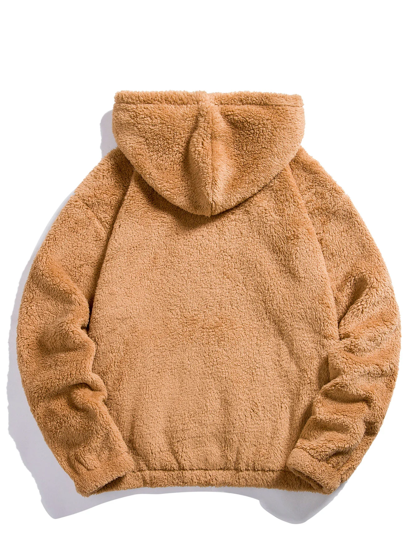 Bär Bestickter Patch Teddy Hoodie - Image 6
