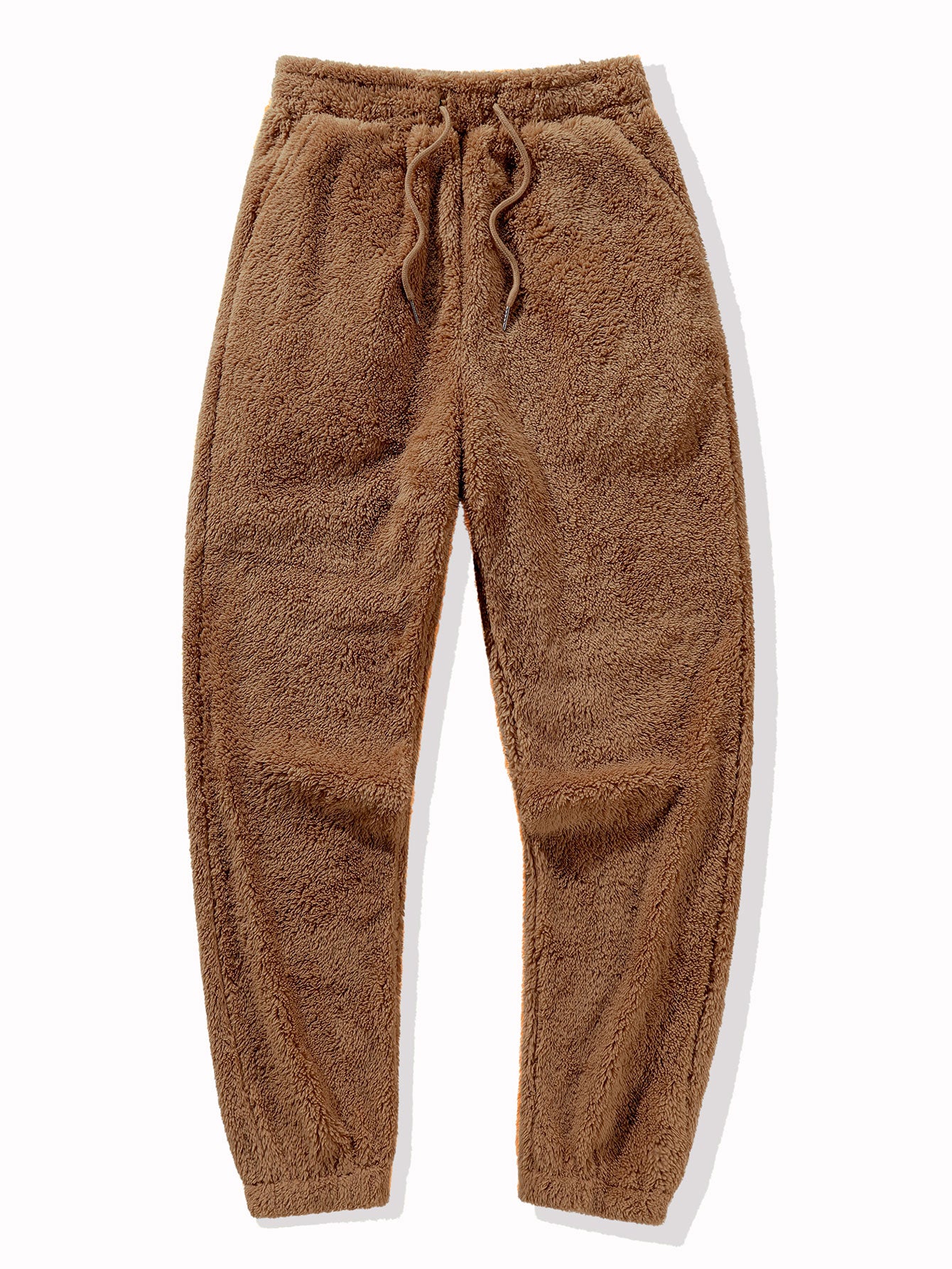 Bear Embroidered Patch Teddy Hoodie & Teddy Jogger Pants - Image 13
