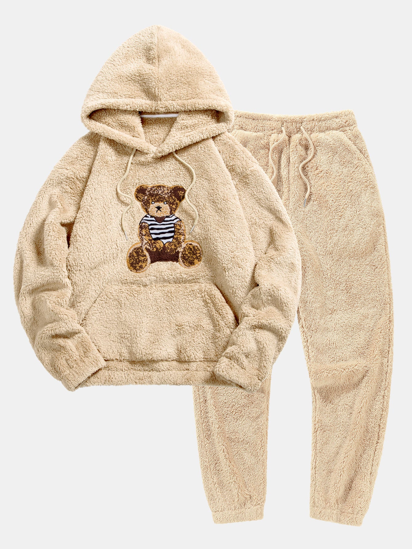 Bär Bestickter Aufnäher Teddy Hoodie & Teddy Jogginghose - Image 2