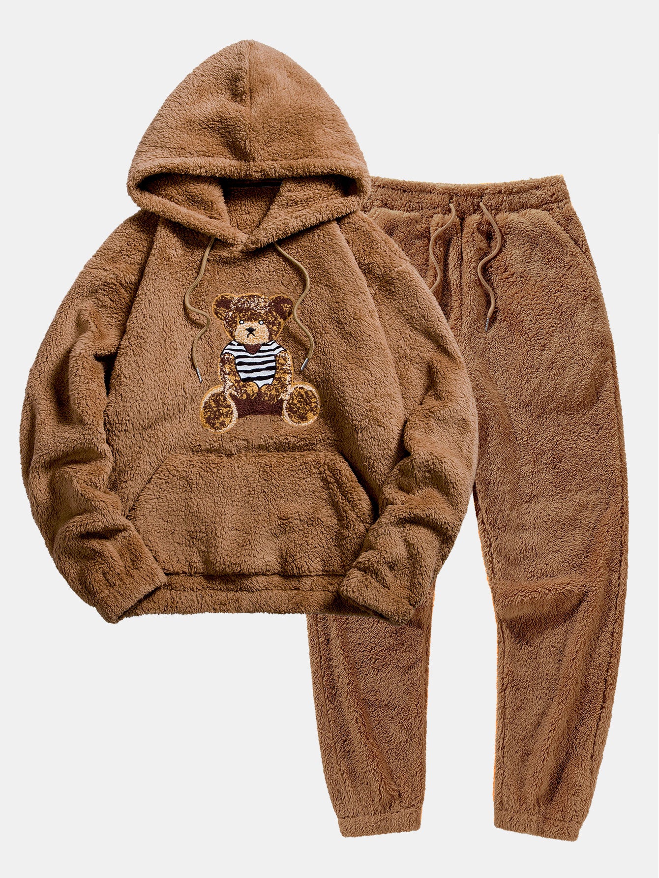 Bär Bestickter Aufnäher Teddy Hoodie & Teddy Jogginghose - Image 4