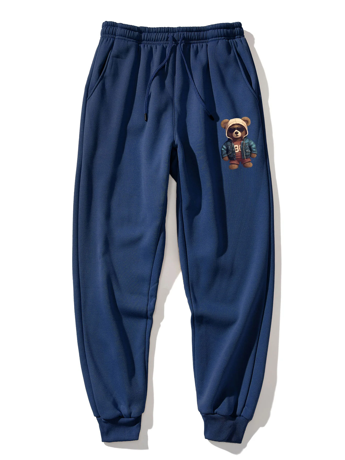 Bär In Lederjacke Druck Hoodie & Jogginghose - Image 20