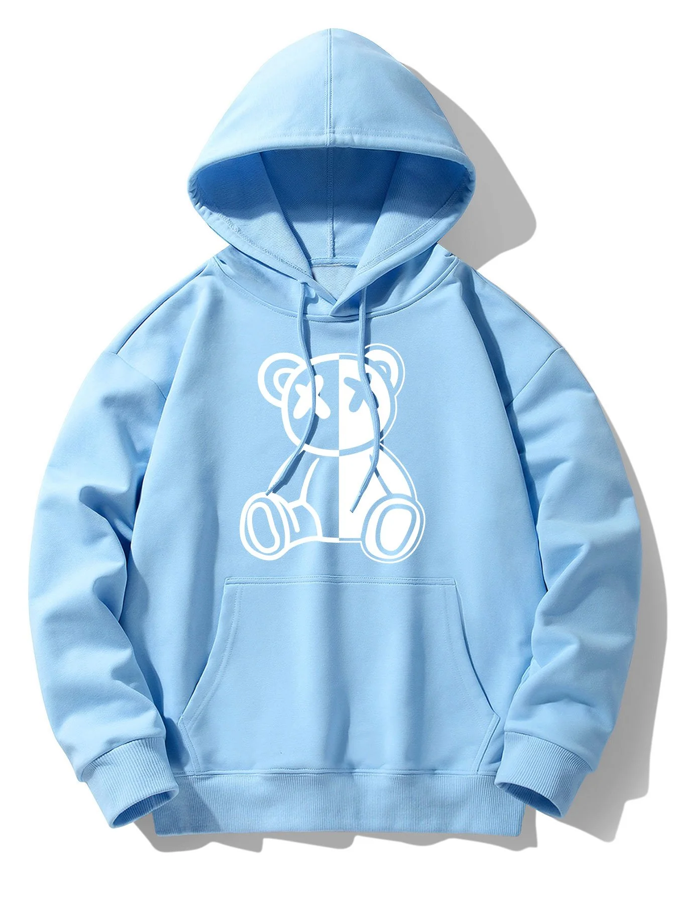 Bärenprint Drop-Shoulder Relaxed Hoodie