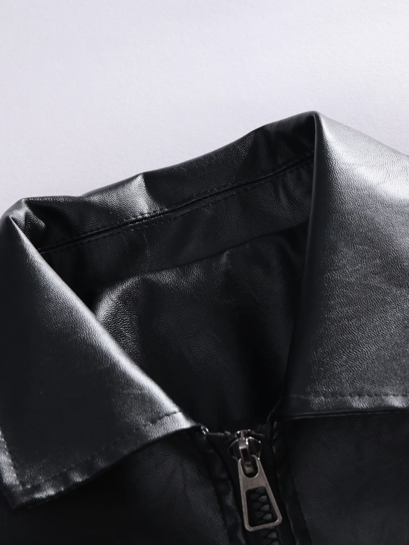 Schwarze Air Leder Rennjacke - Image 13