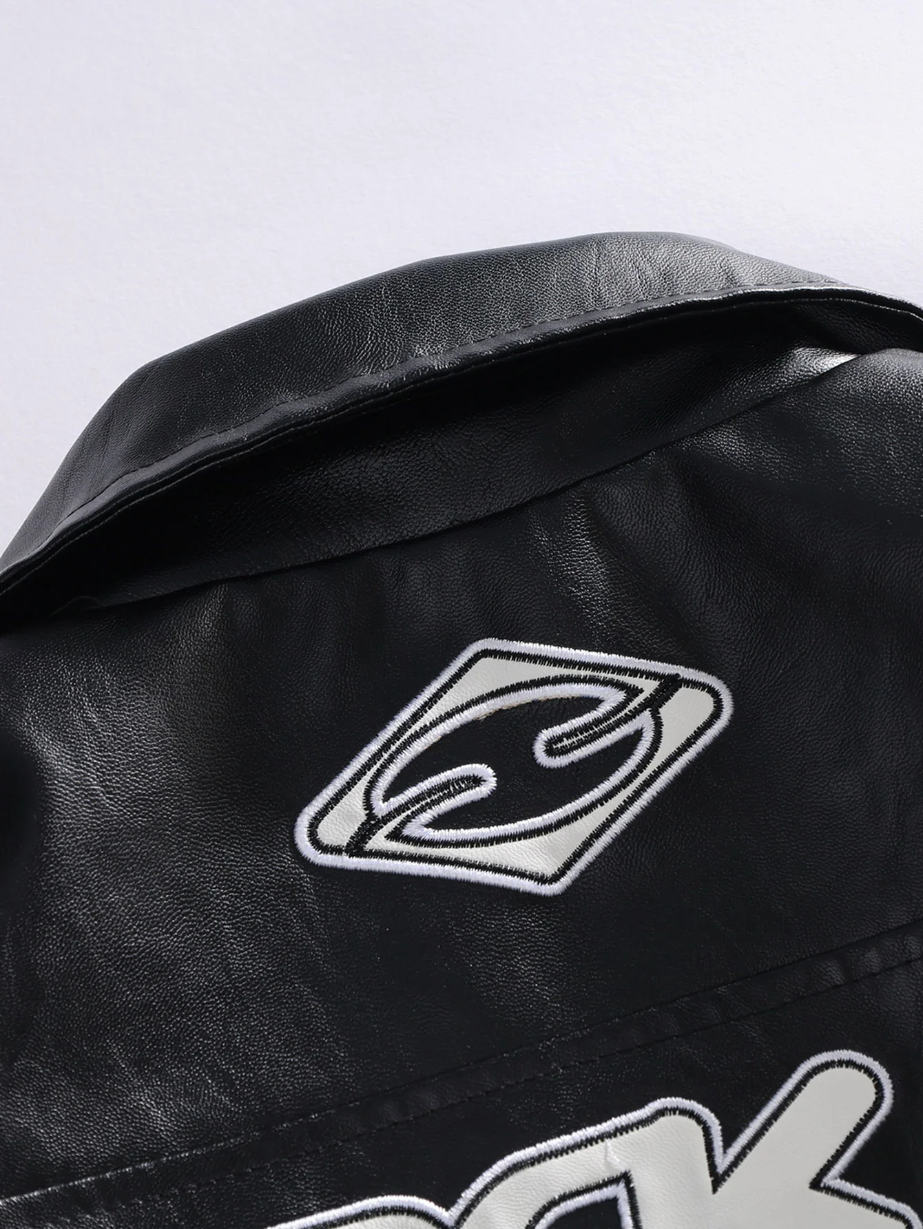 Schwarze Air Leder Rennjacke - Image 15