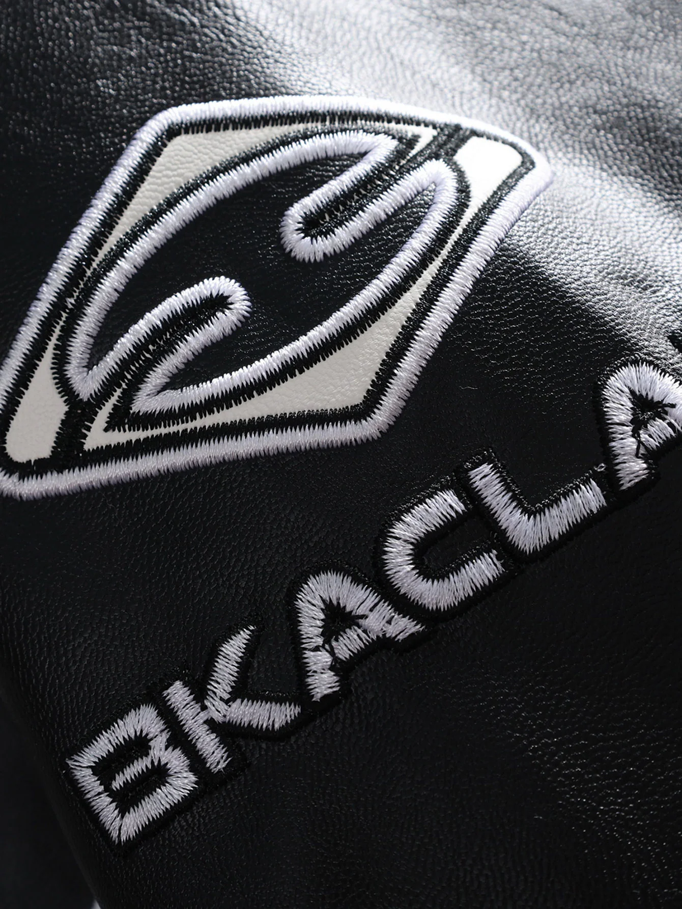Schwarze Air Leder Rennjacke - Image 16