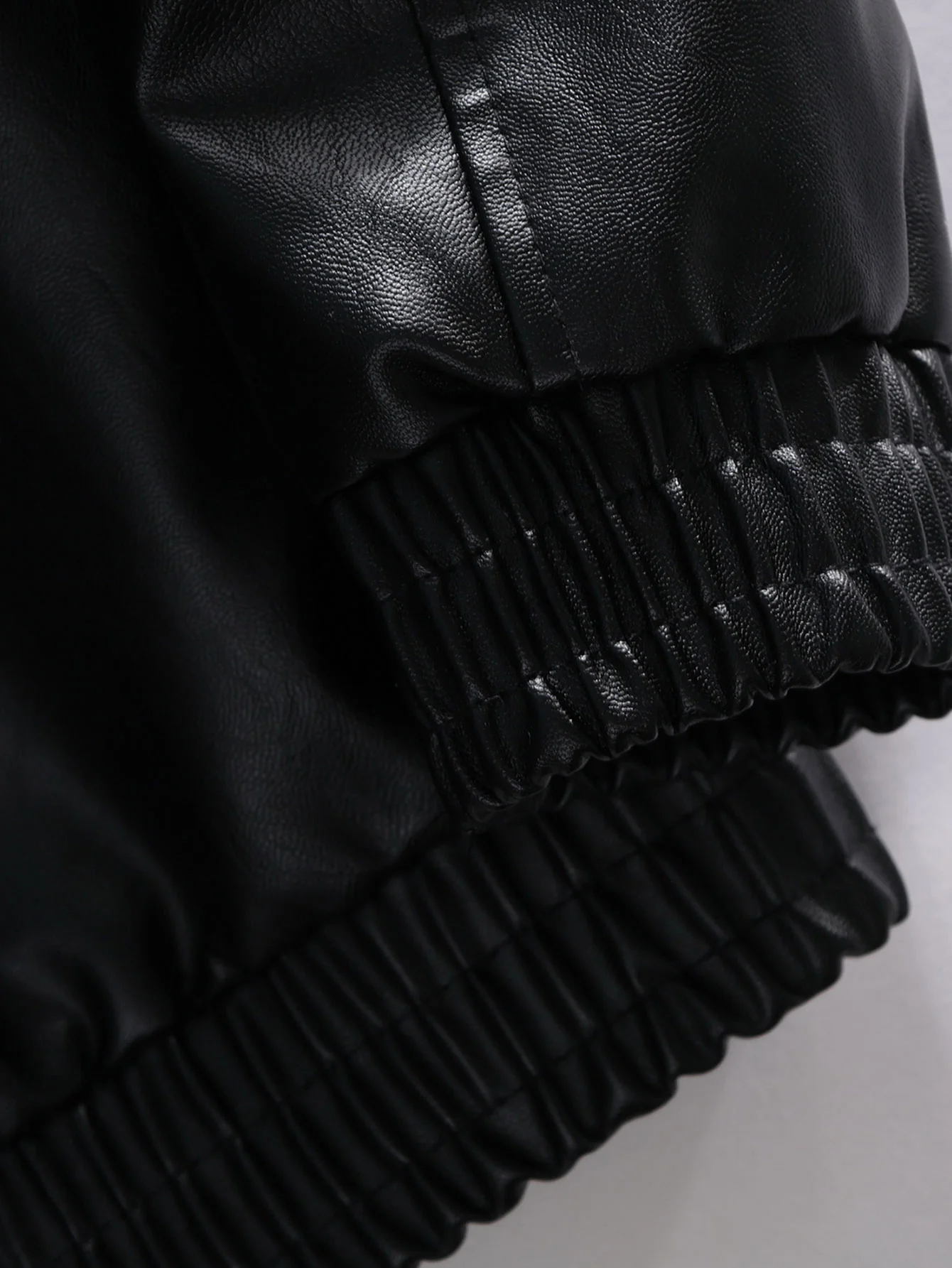 Schwarze Air Leder Rennjacke - Image 17