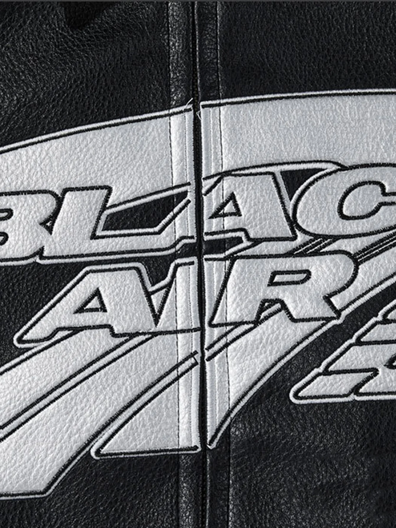Schwarze Air Techwear Lederjacke - Image 2