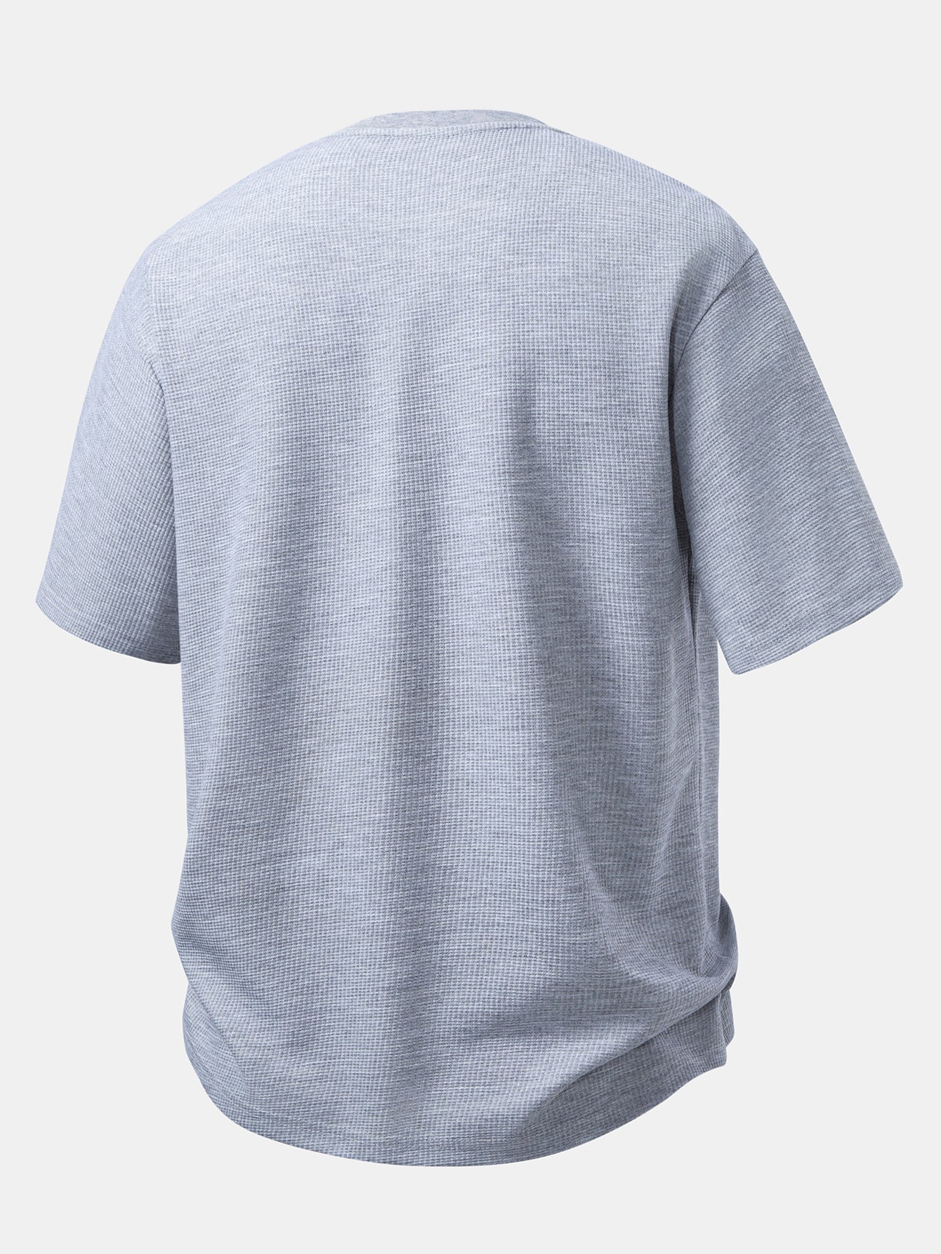 Relax Fit Black Cat Embroidered Pocket Waffle T-Shirt - Image 3