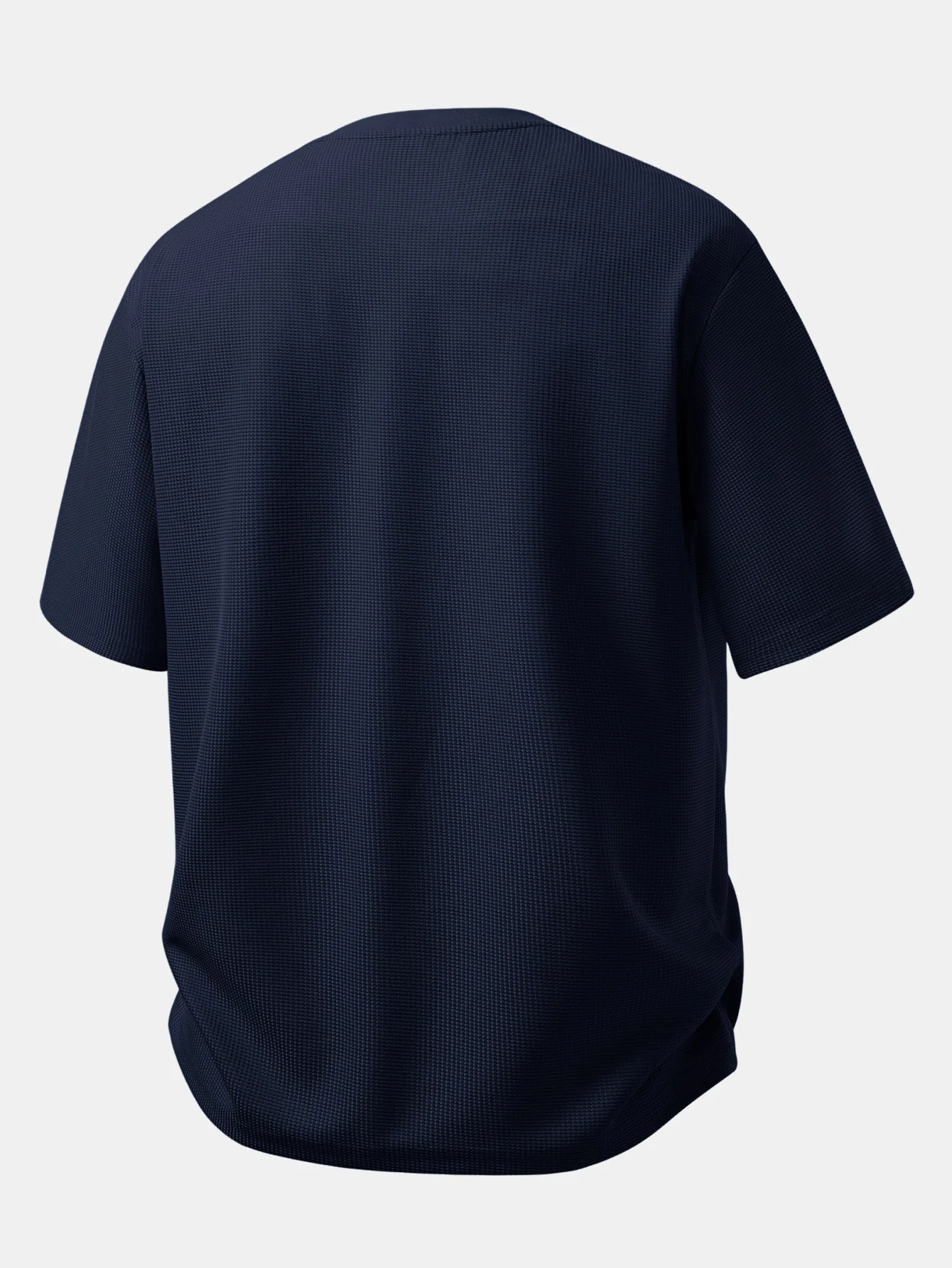 Relax Fit Black Cat Embroidered Pocket Waffle T-Shirt - Image 7