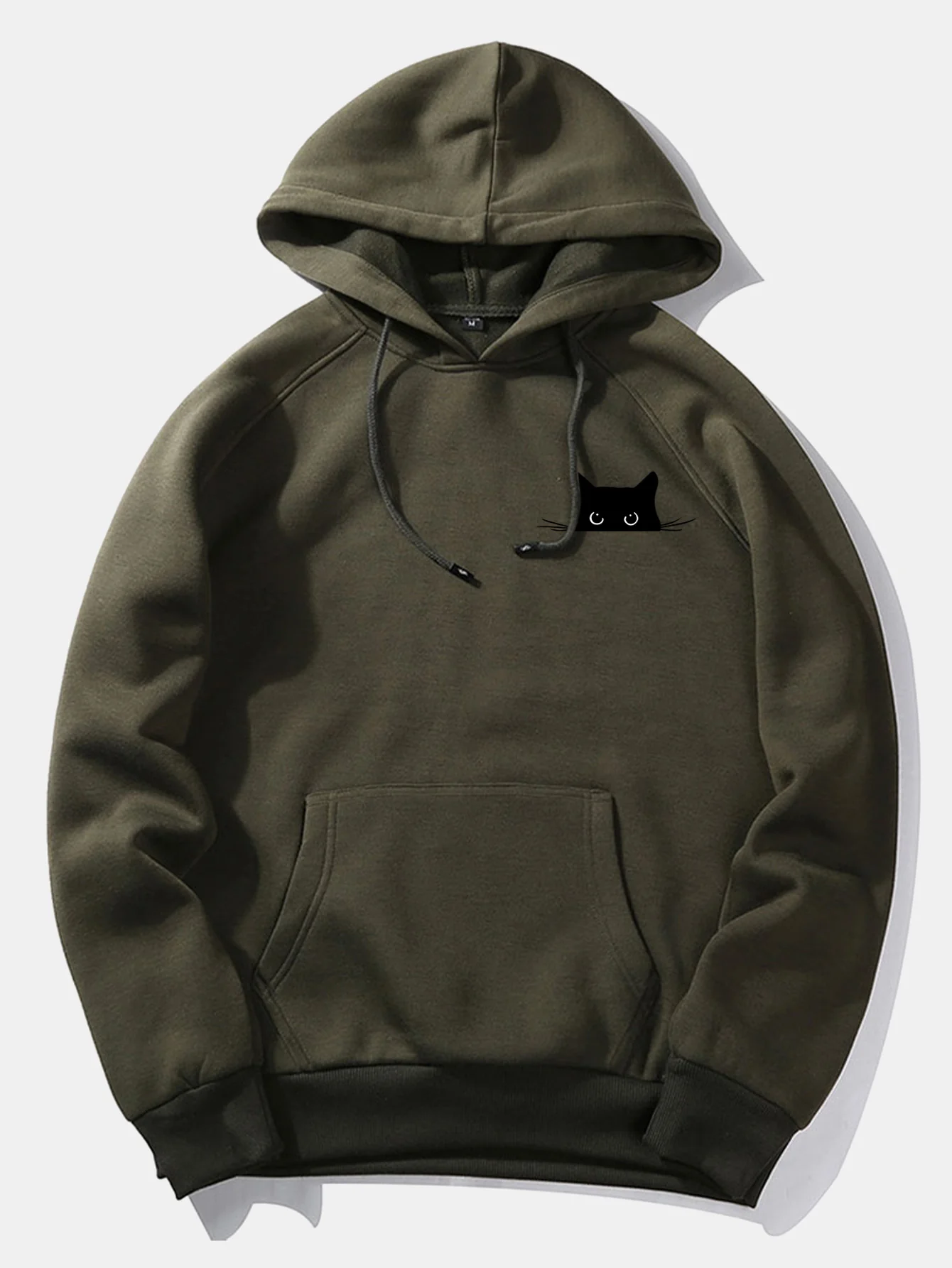 Schwarze Katzen Druck Hoodie - Image 11