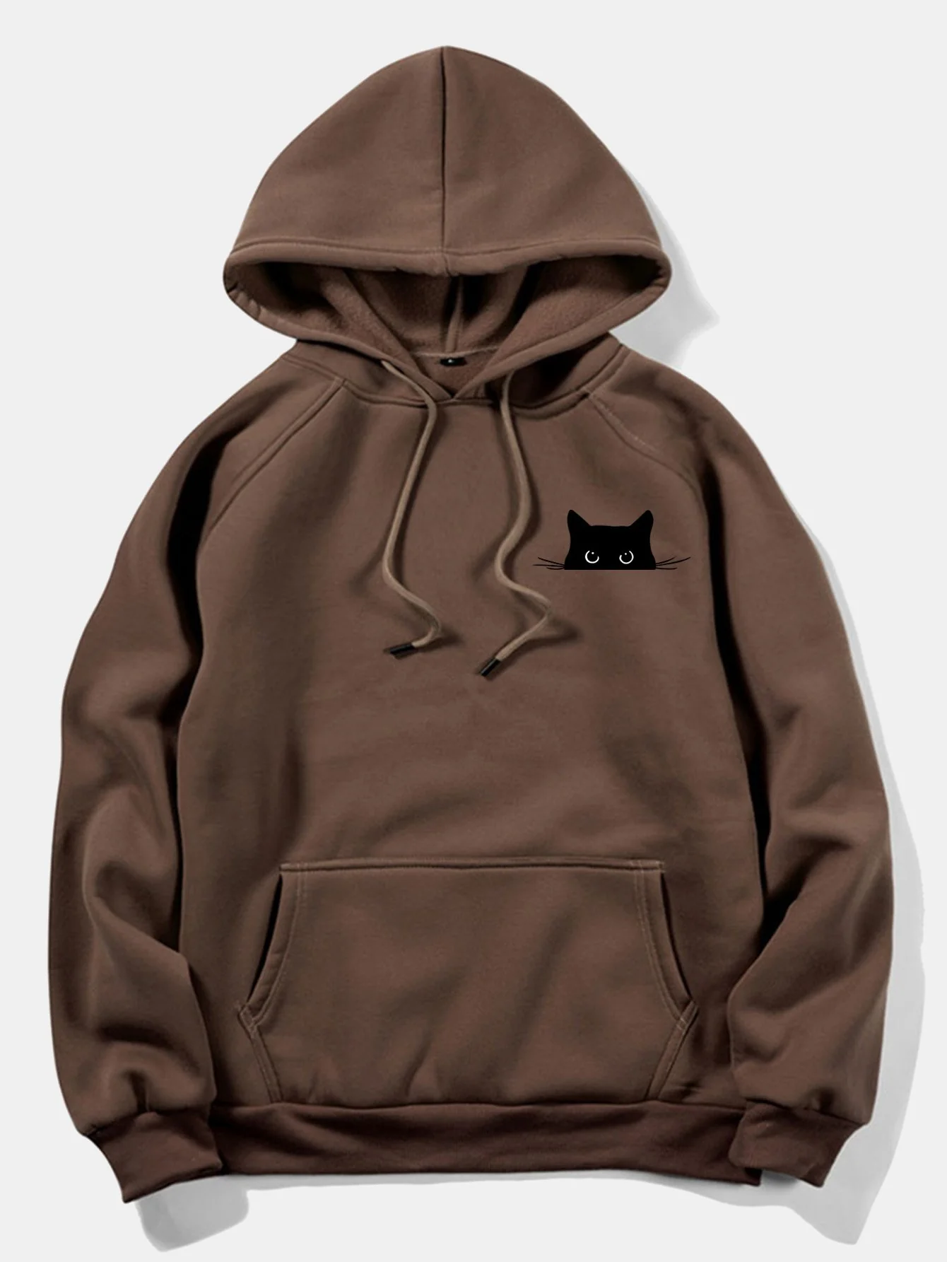 Schwarze Katzen Druck Hoodie - Image 4