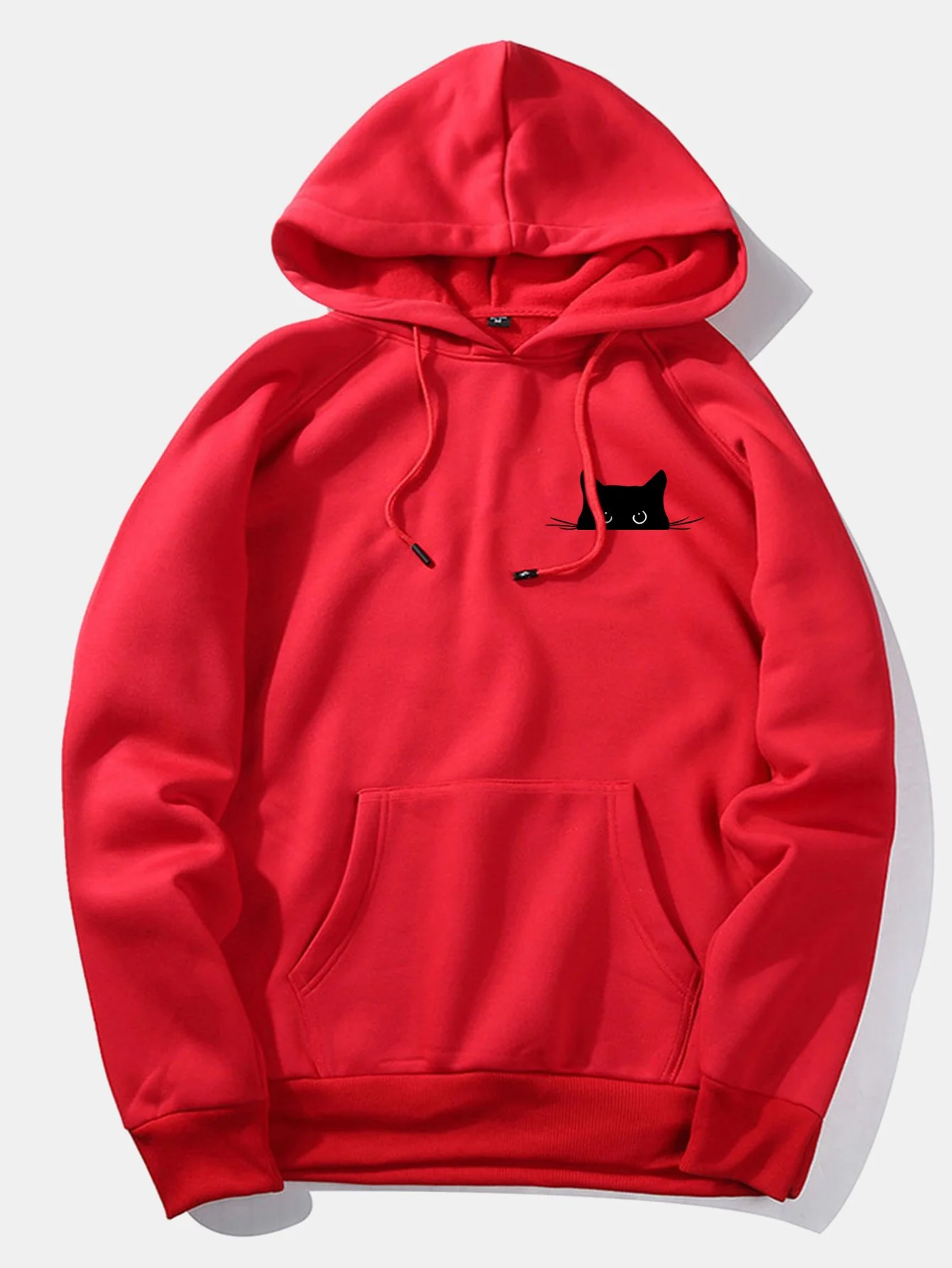 Schwarze Katzen Druck Hoodie - Image 6