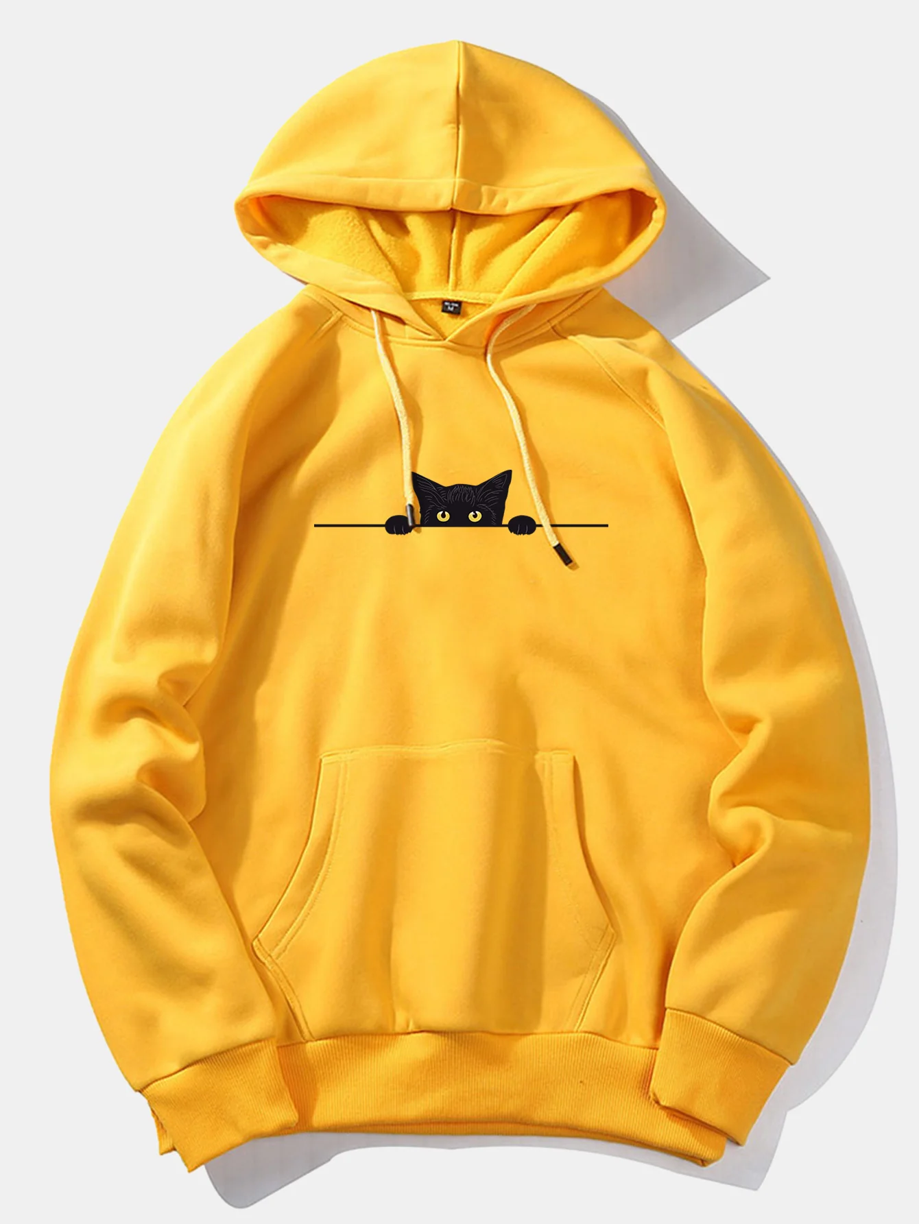 Schwarze Katzen Druck Hoodie - Image 10