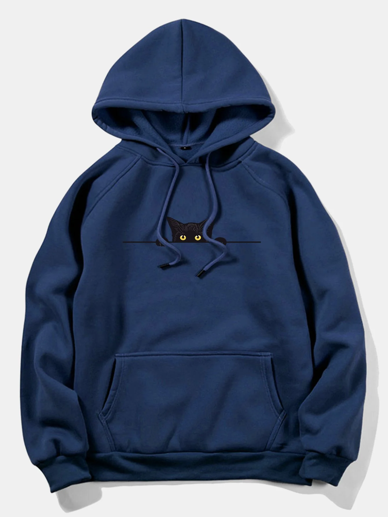 Schwarze Katzen Druck Hoodie - Image 8