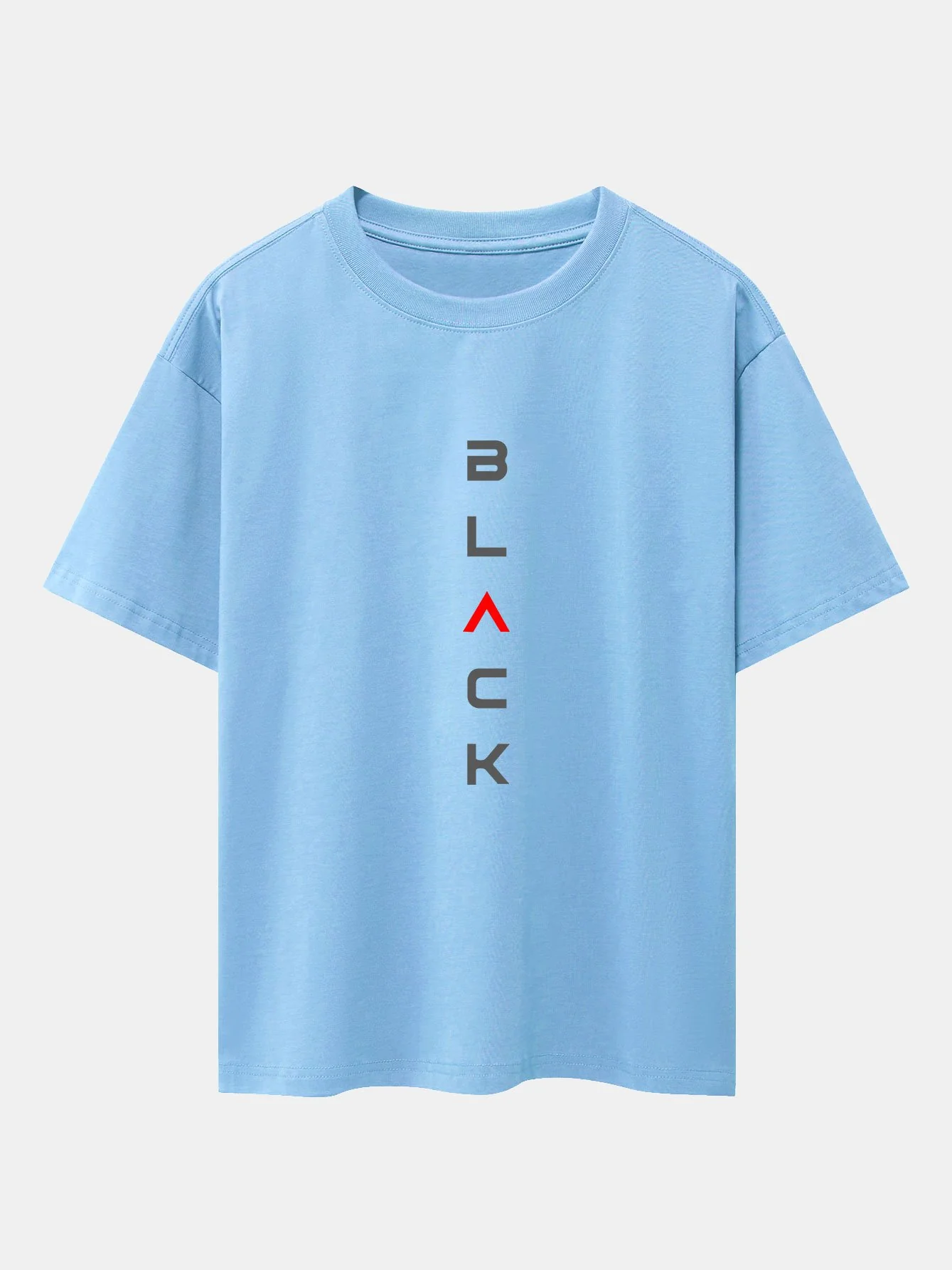 Schwarzes Print Drop Shoulder Oversize T-Shirt - Image 14