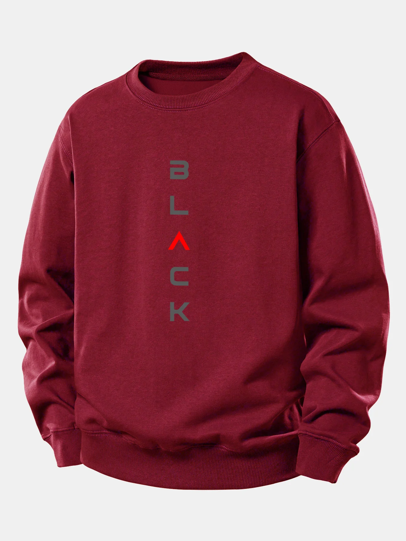 Schwarzes Print Relax Fit Sweatshirt - Image 7