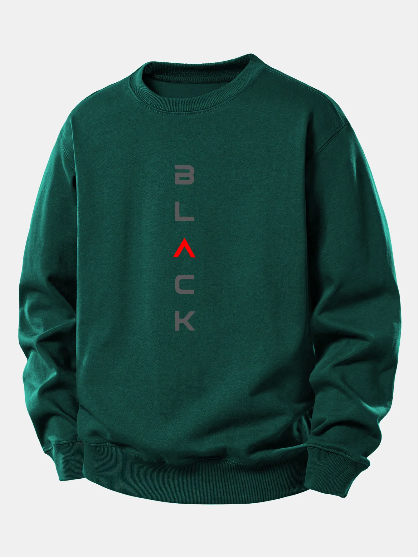 Schwarzes Print Relax Fit Sweatshirt - Image 9