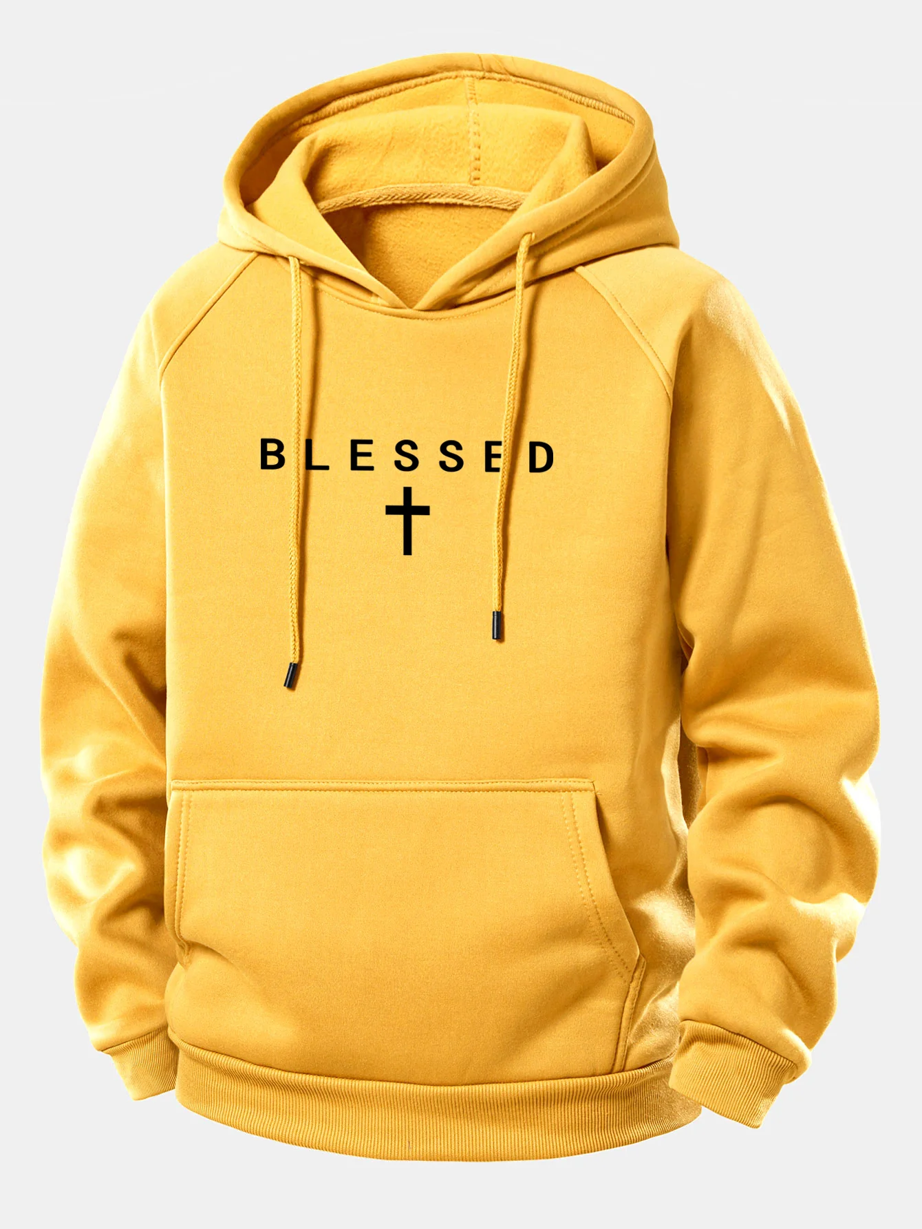 Blessed Print Drawstring Hoodie - Image 10