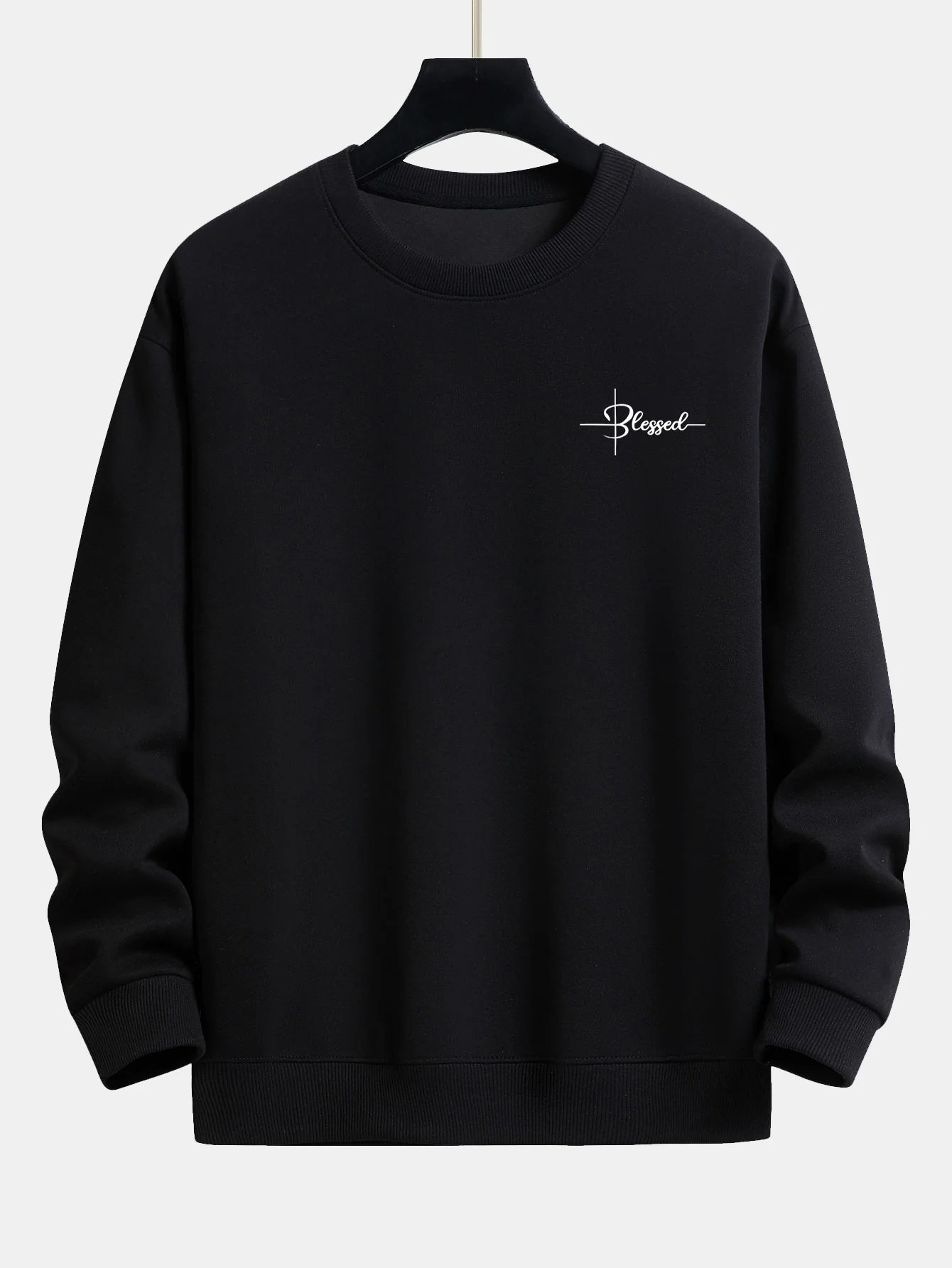 Blessed Print Relax Fit Sweatshirt