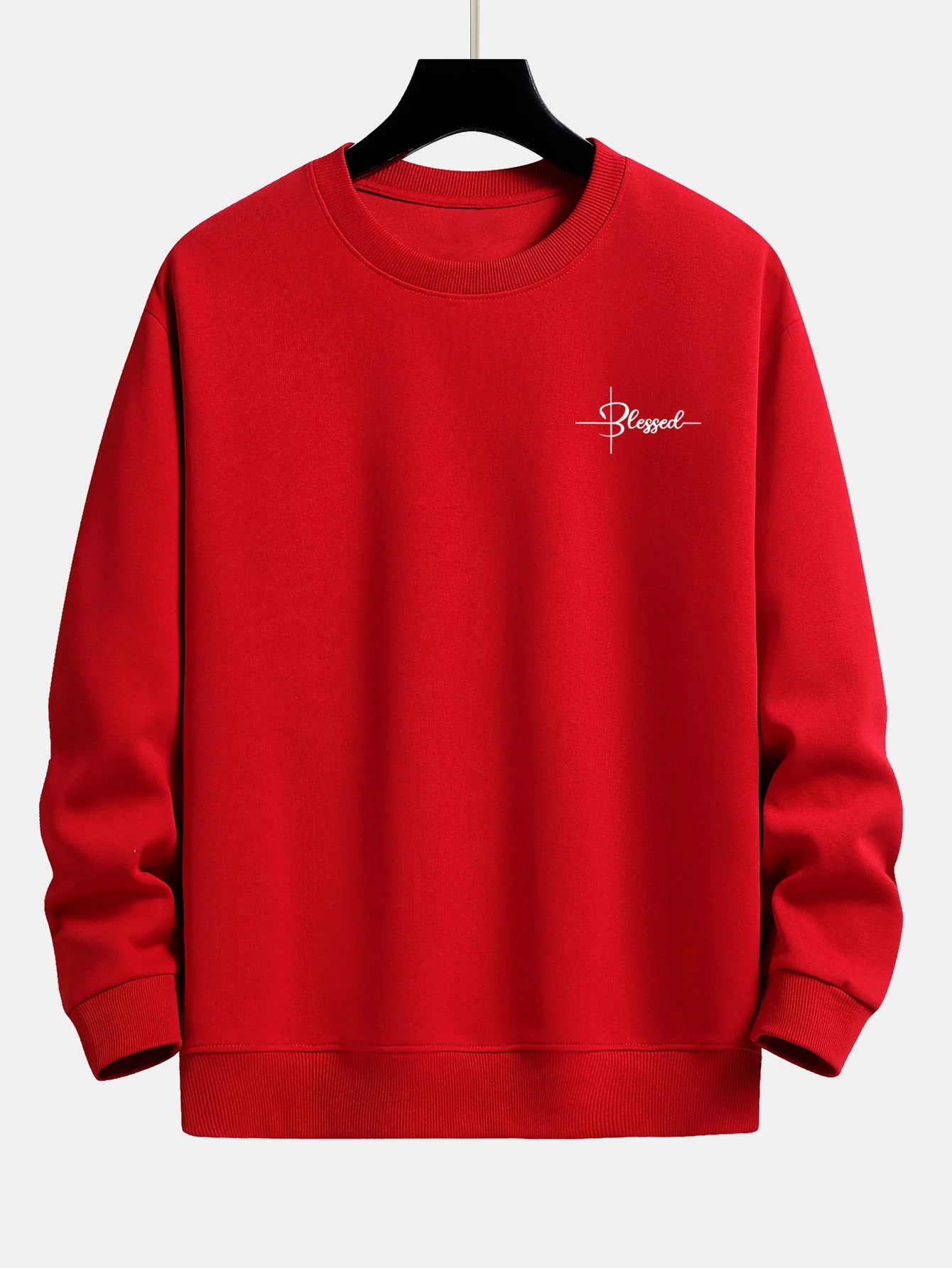 Blessed Print Relax Fit Sweatshirt - Image 10