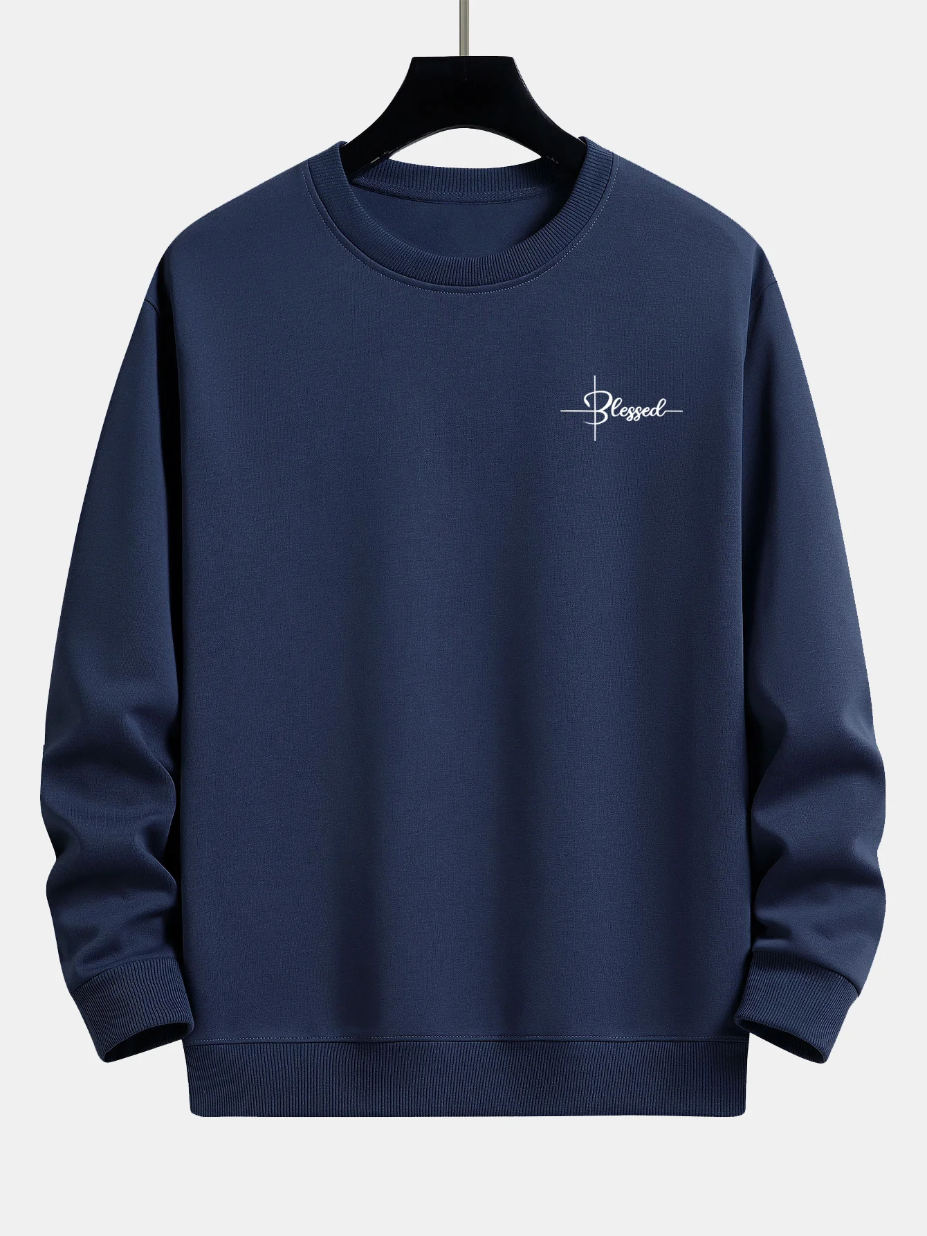 Blessed Print Relax Fit Sweatshirt - Image 3