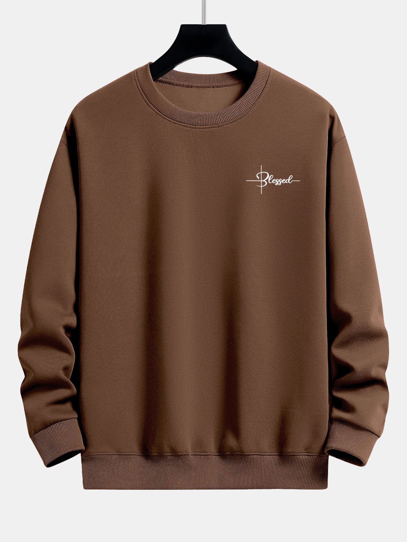 Blessed Print Relax Fit Sweatshirt - Image 4
